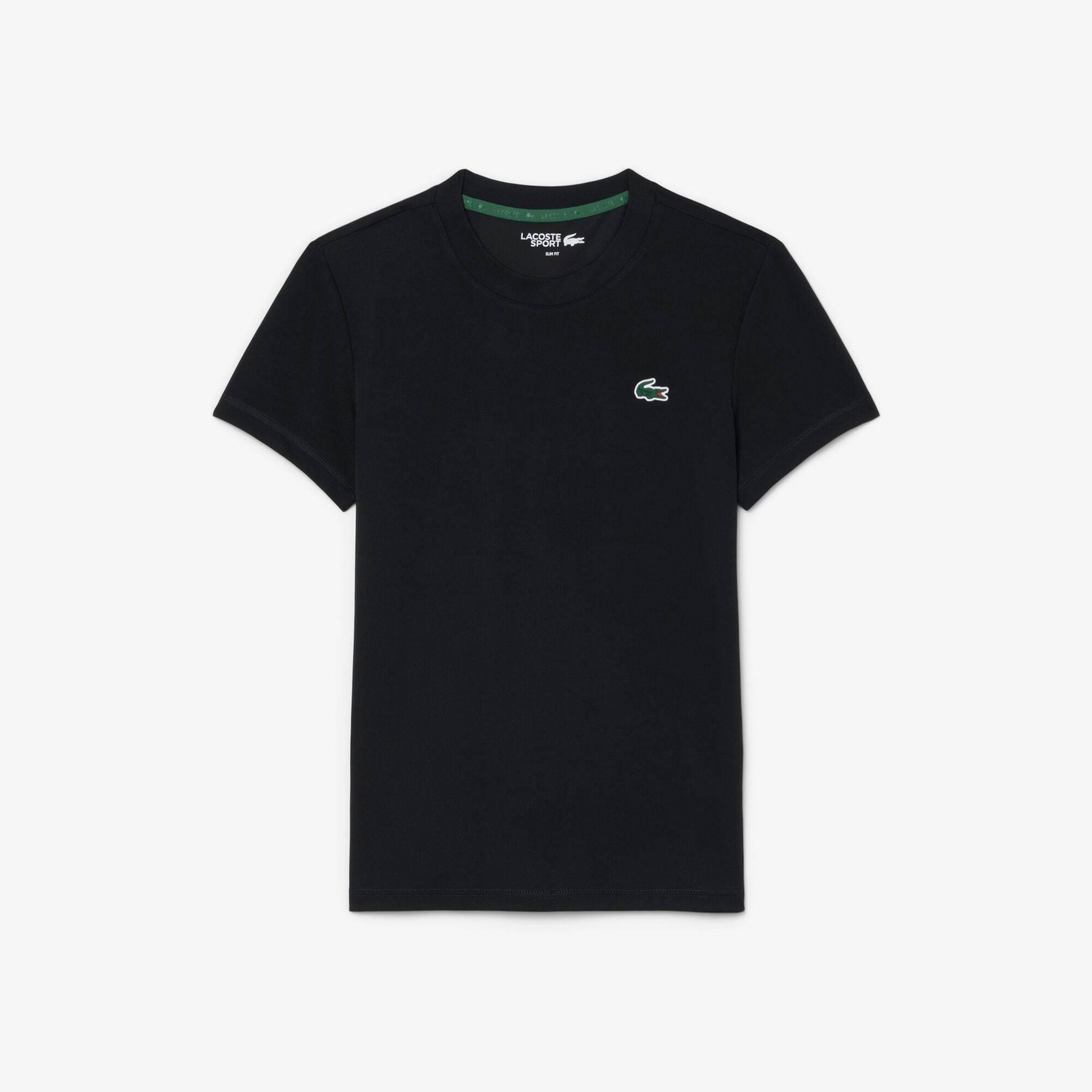 Lacoste Women's Short-sleeve Slim-fit Performance T-shirt In Black