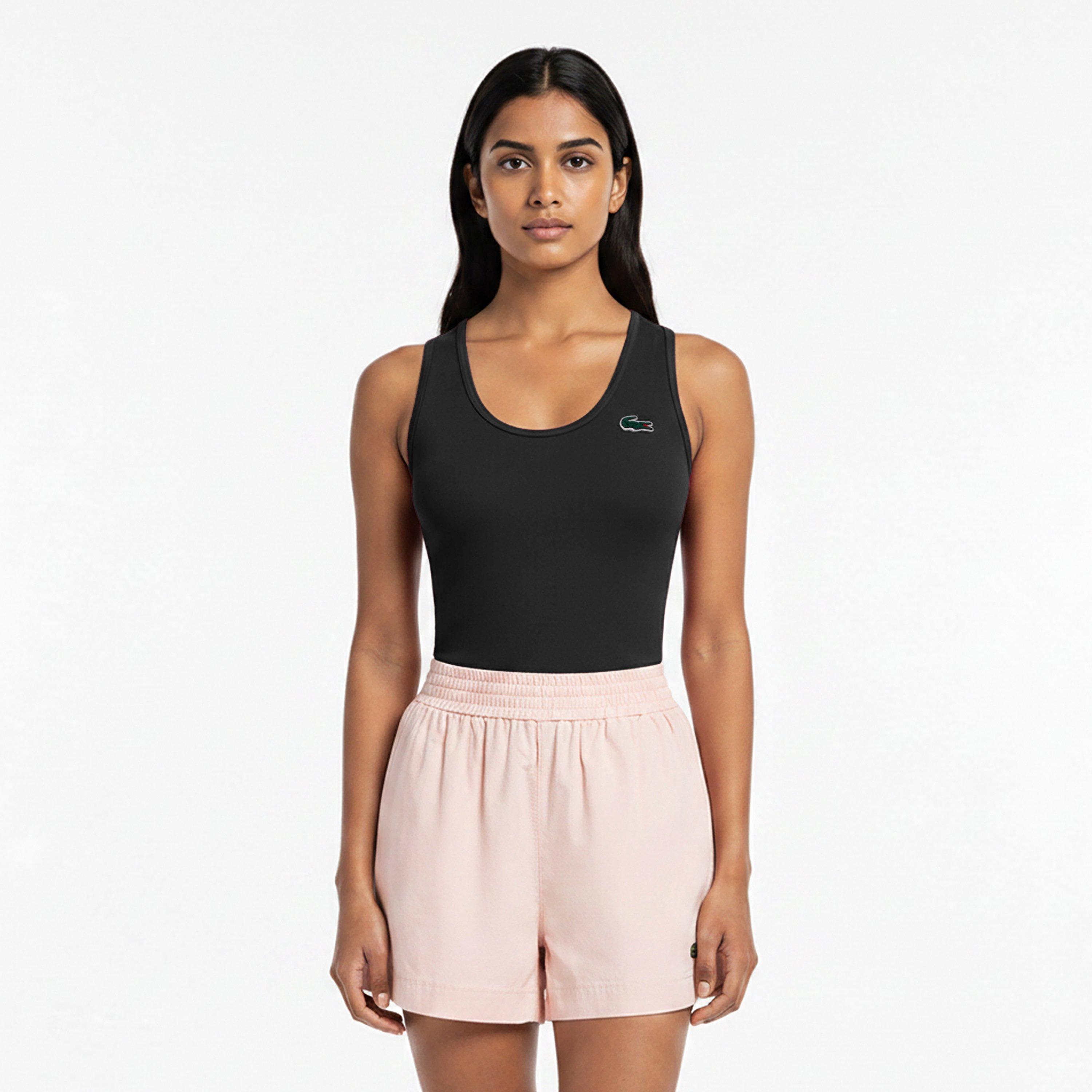 Sort - Lacoste - Women's Sleeveless Slim-Fit Gym Vest - 3