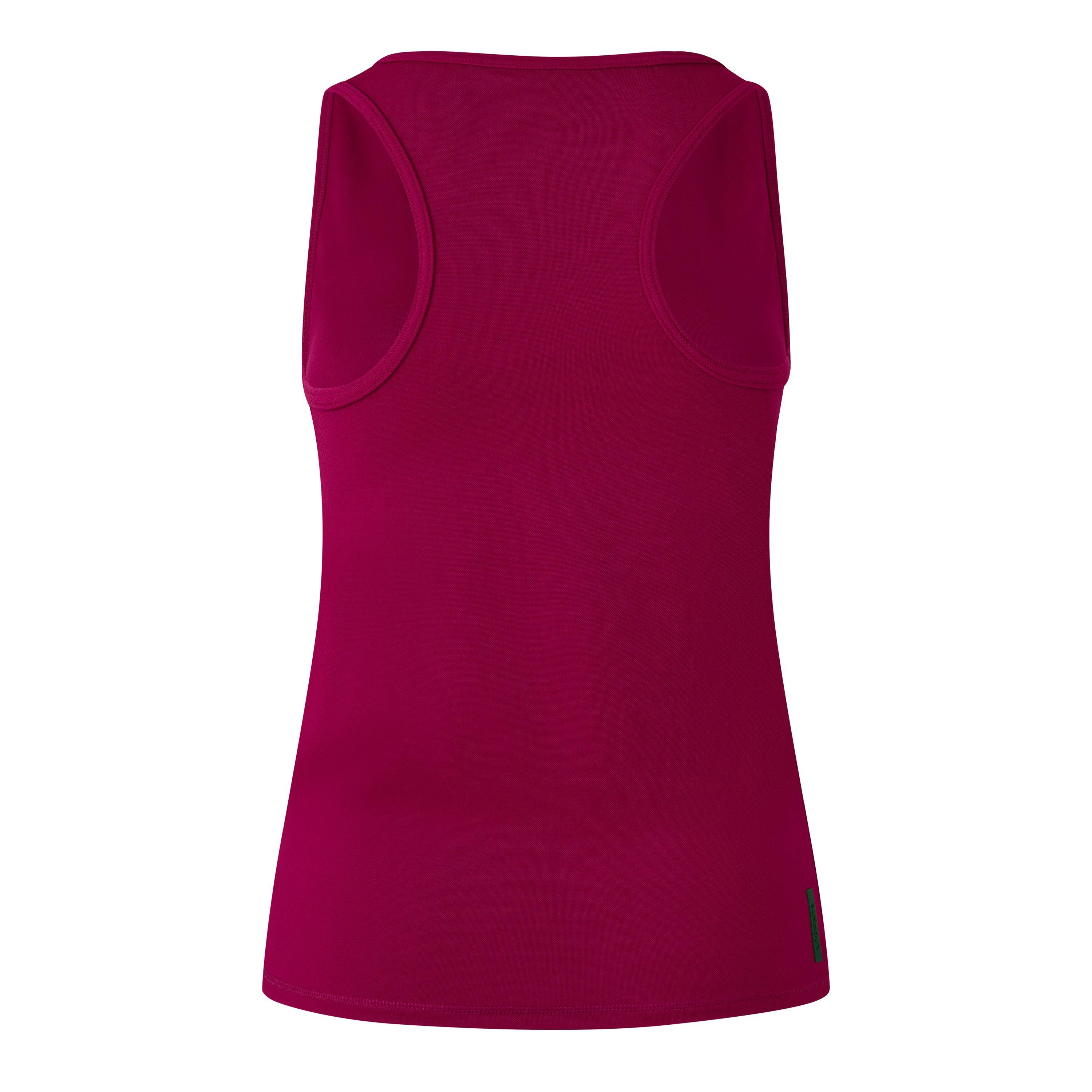 Pink - Lacoste - Women's Sleeveless Slim-Fit Gym Vest - 2