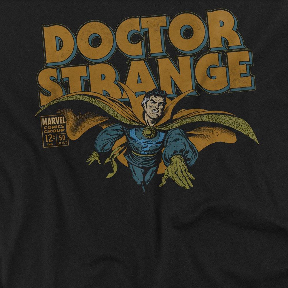 Black - Marvel - Doctor Strange Cotton Mens T-Shirt Black - 2