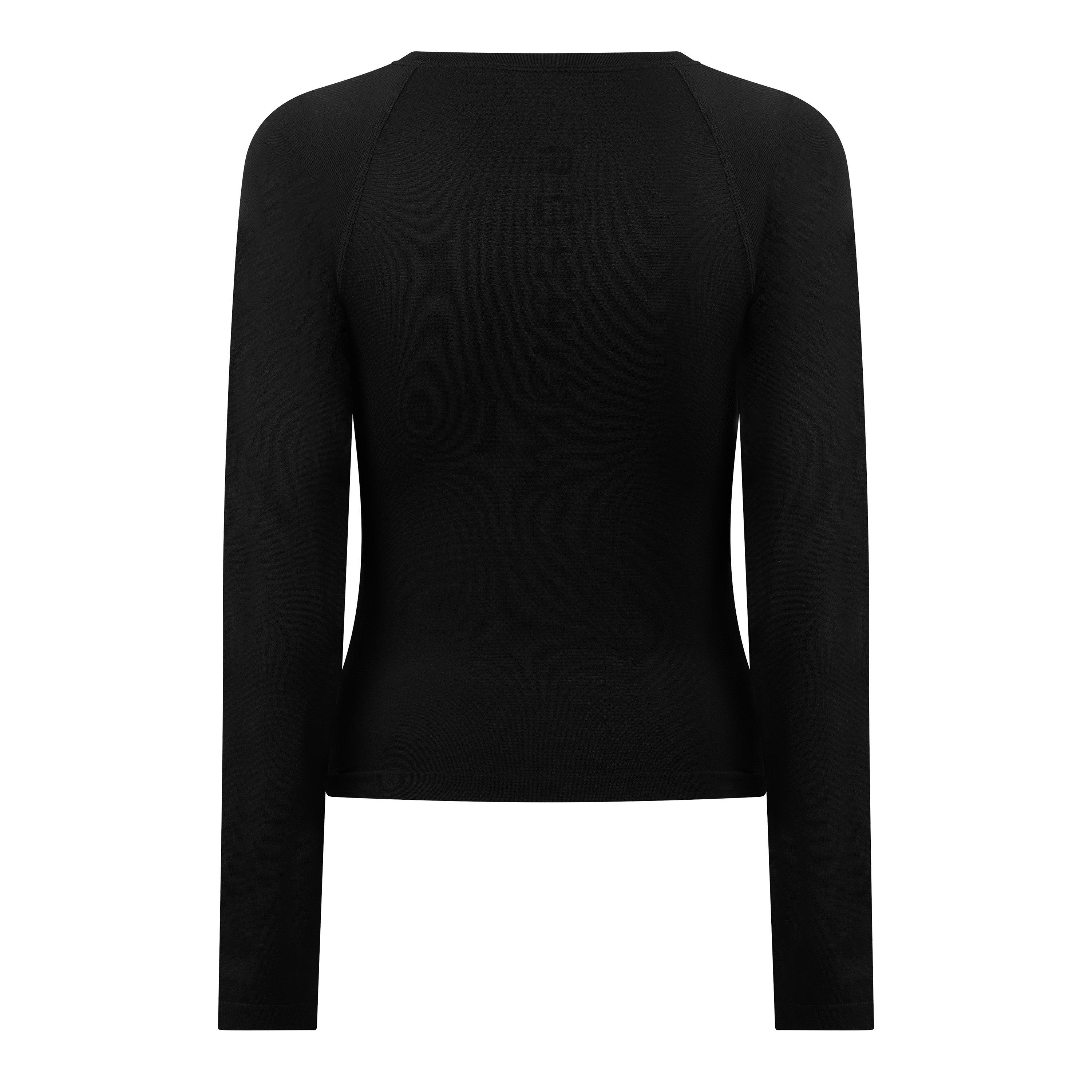 Negro - Rohnisch - Women's Flex Long Sleeve Performance Gym Top - 2