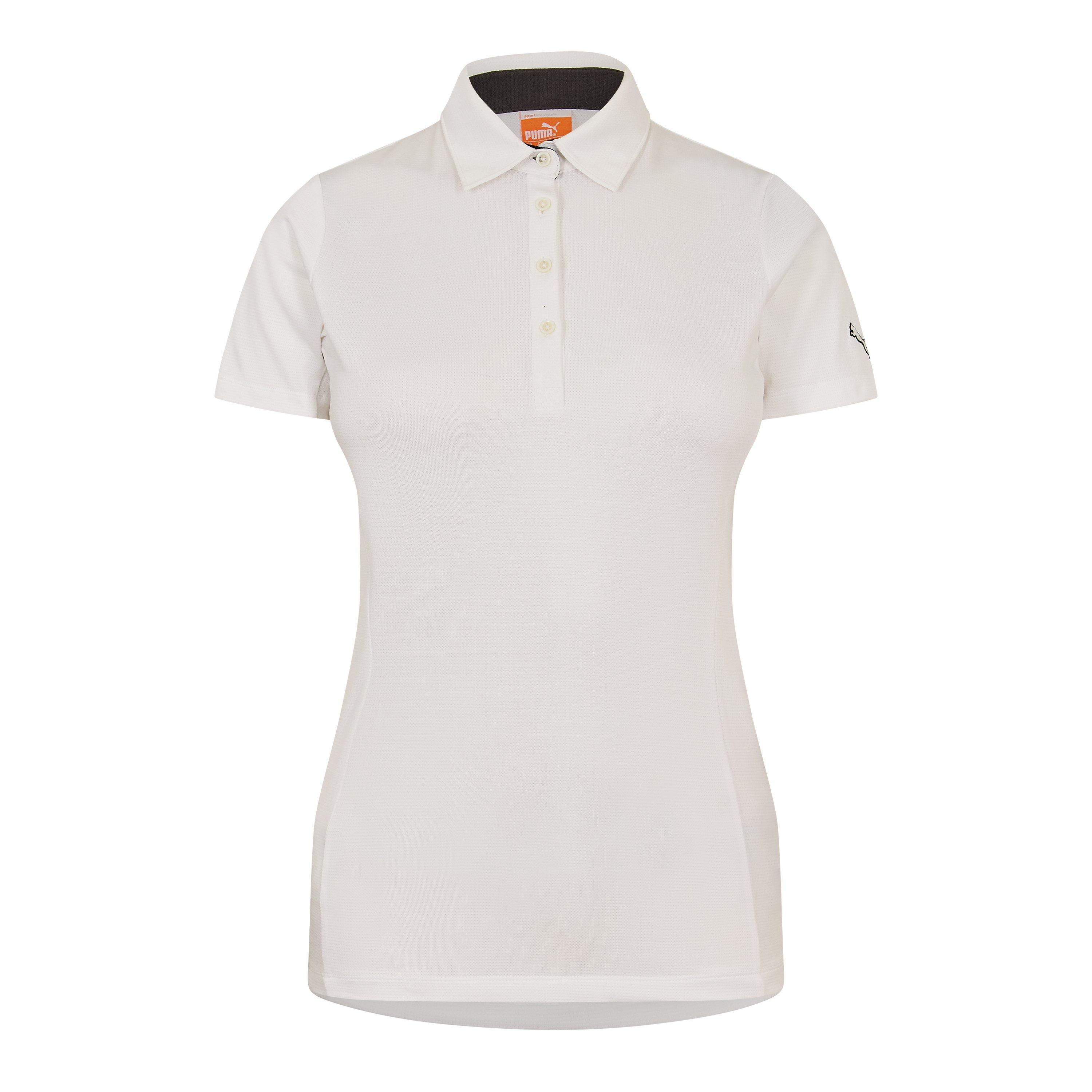 White - Puma - (14)  Golf Tech Polo Womens - 1