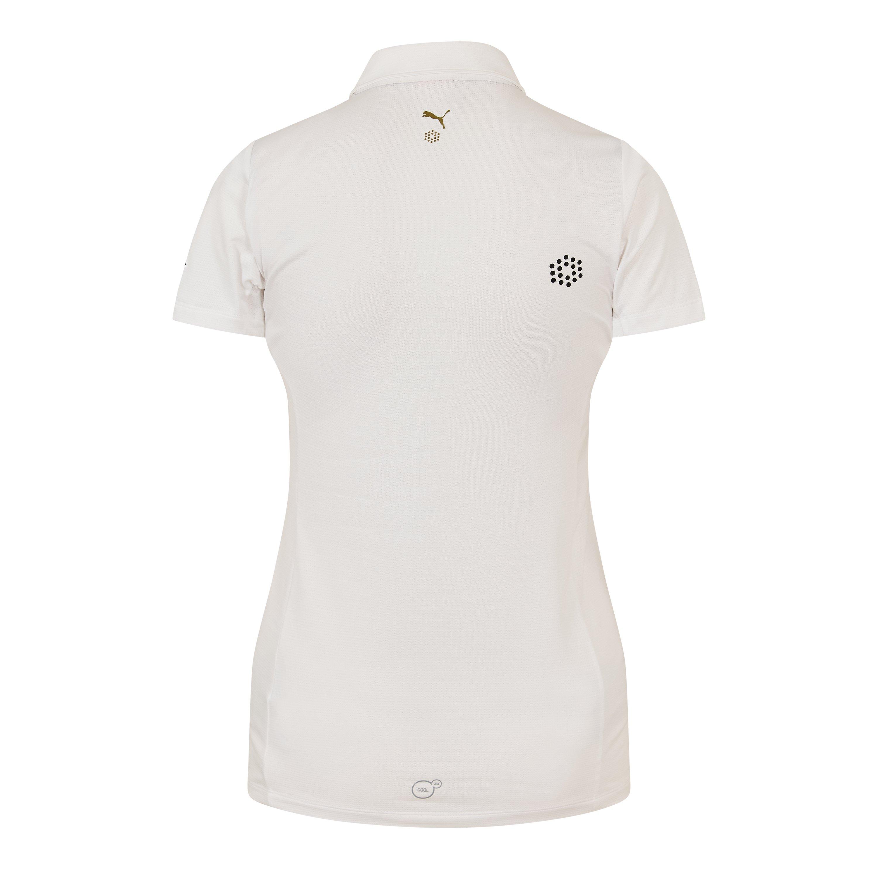 White - Puma - (14)  Golf Tech Polo Womens - 2