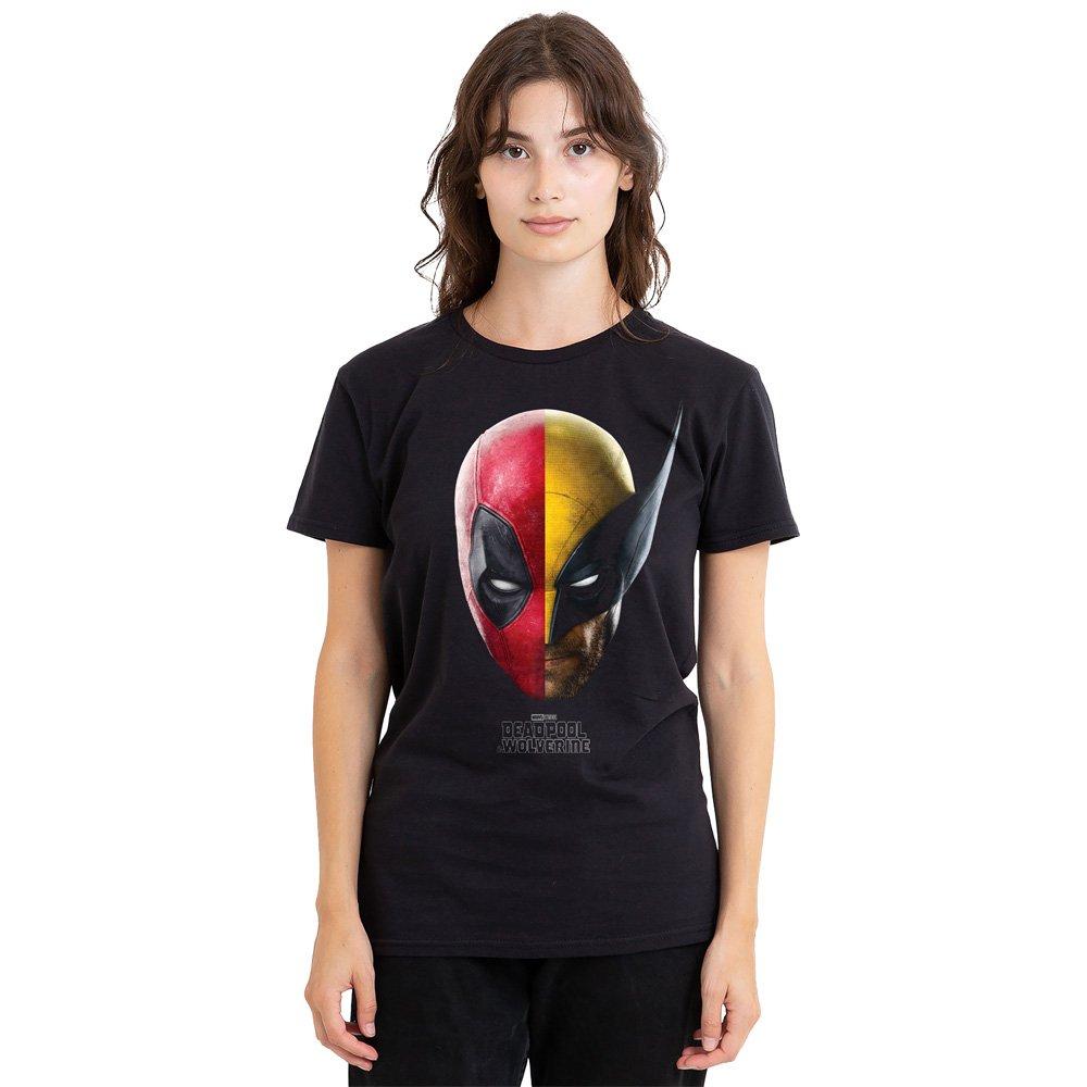 Black - Marvel - Deadpool Wolverine Portrait T-Shirt Black - 1