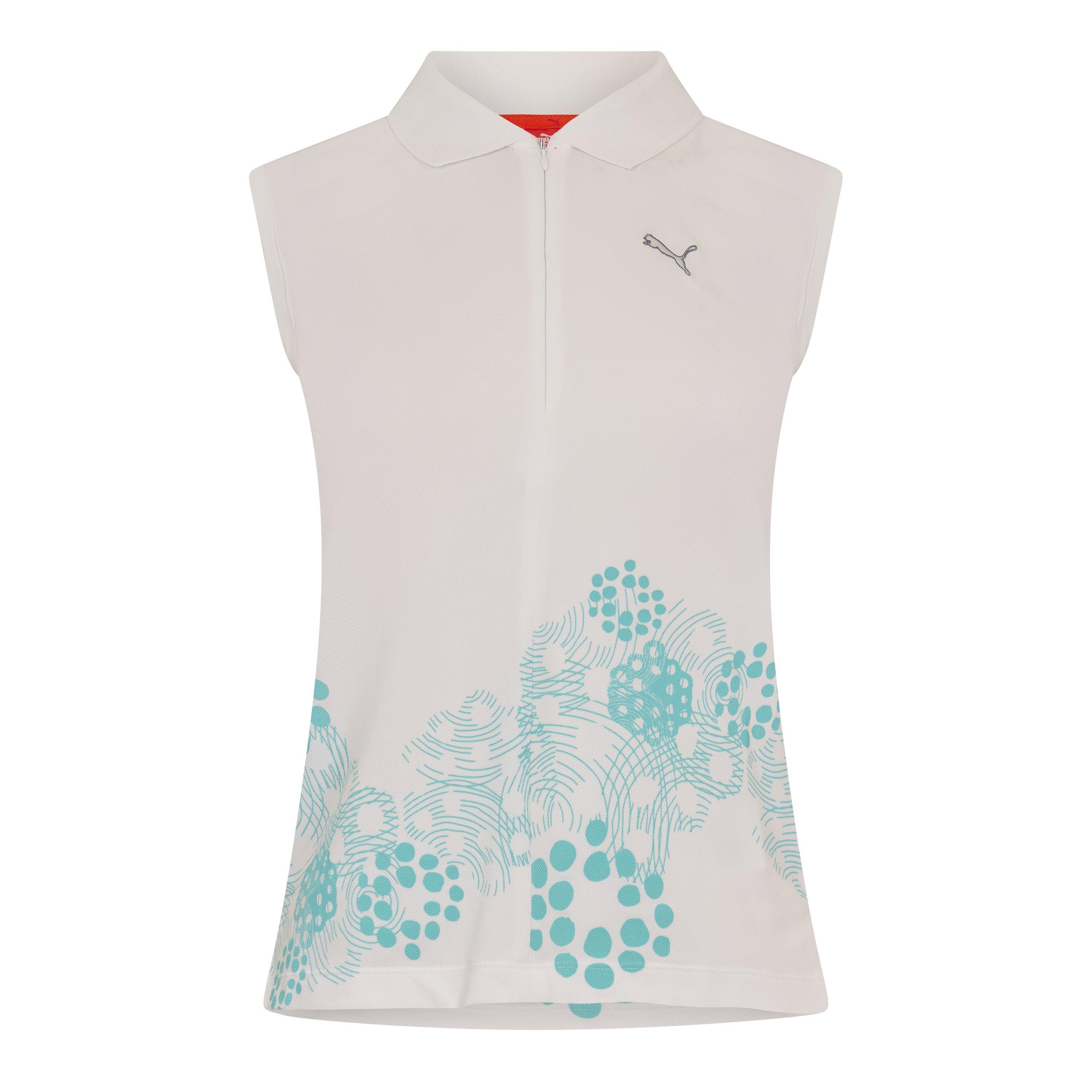 White - Puma - Golf Sl 1/2 Zip Graphic Womens - 1