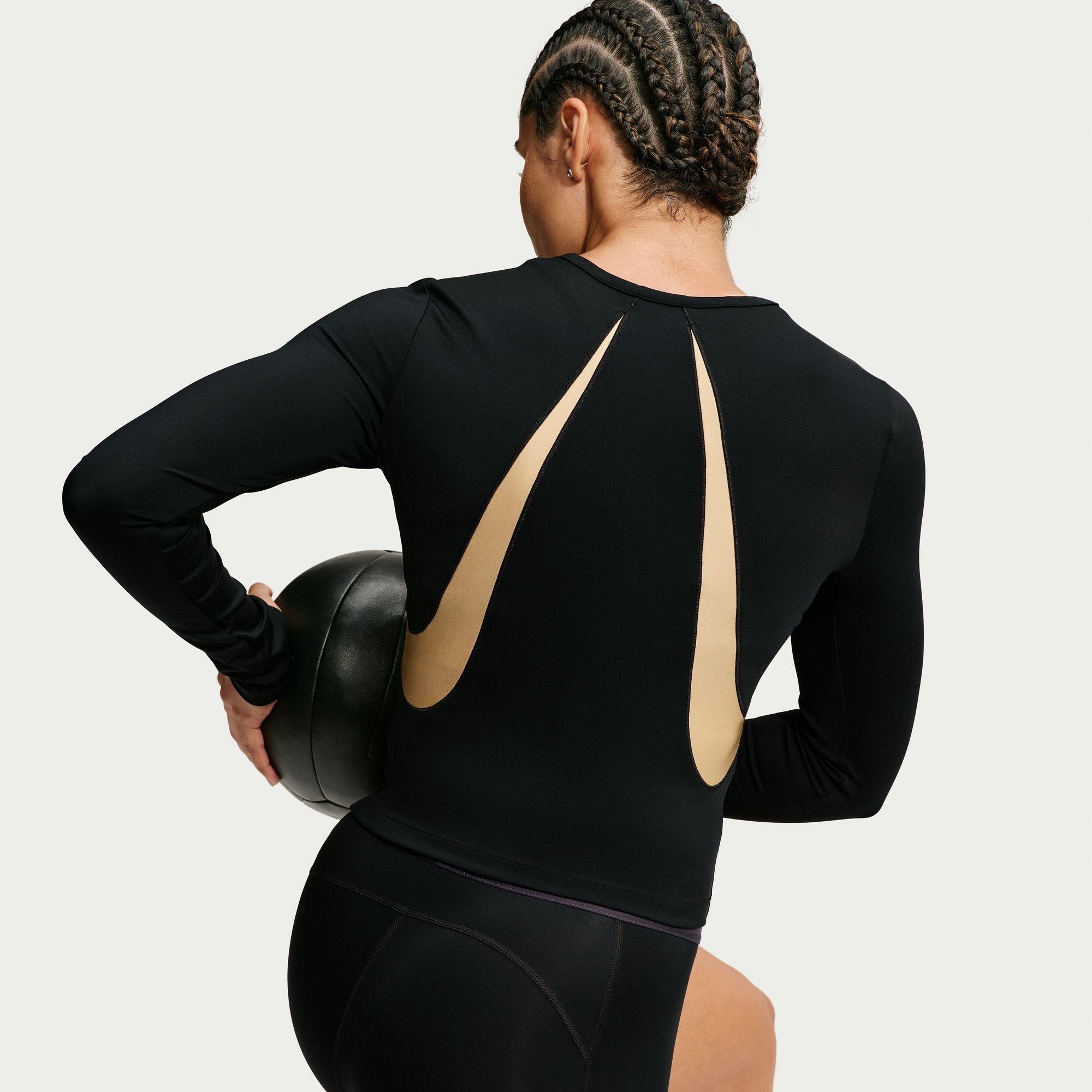 Crna - Nike - Women's Sculpt Long Sleeve Top - 3