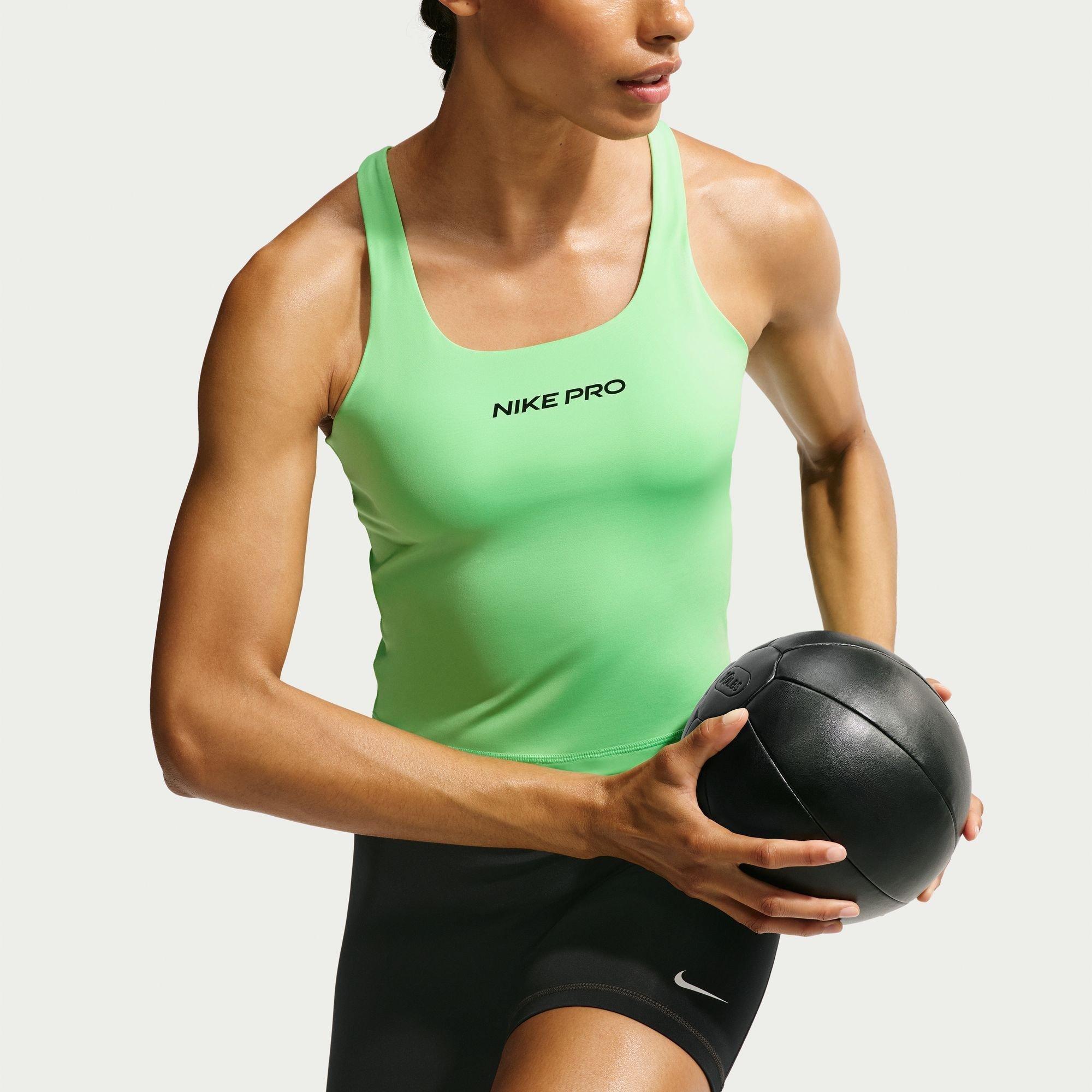 Illusion Green - Nike - Women's Sculpt Tank Medium Impact Sports Bra - 3