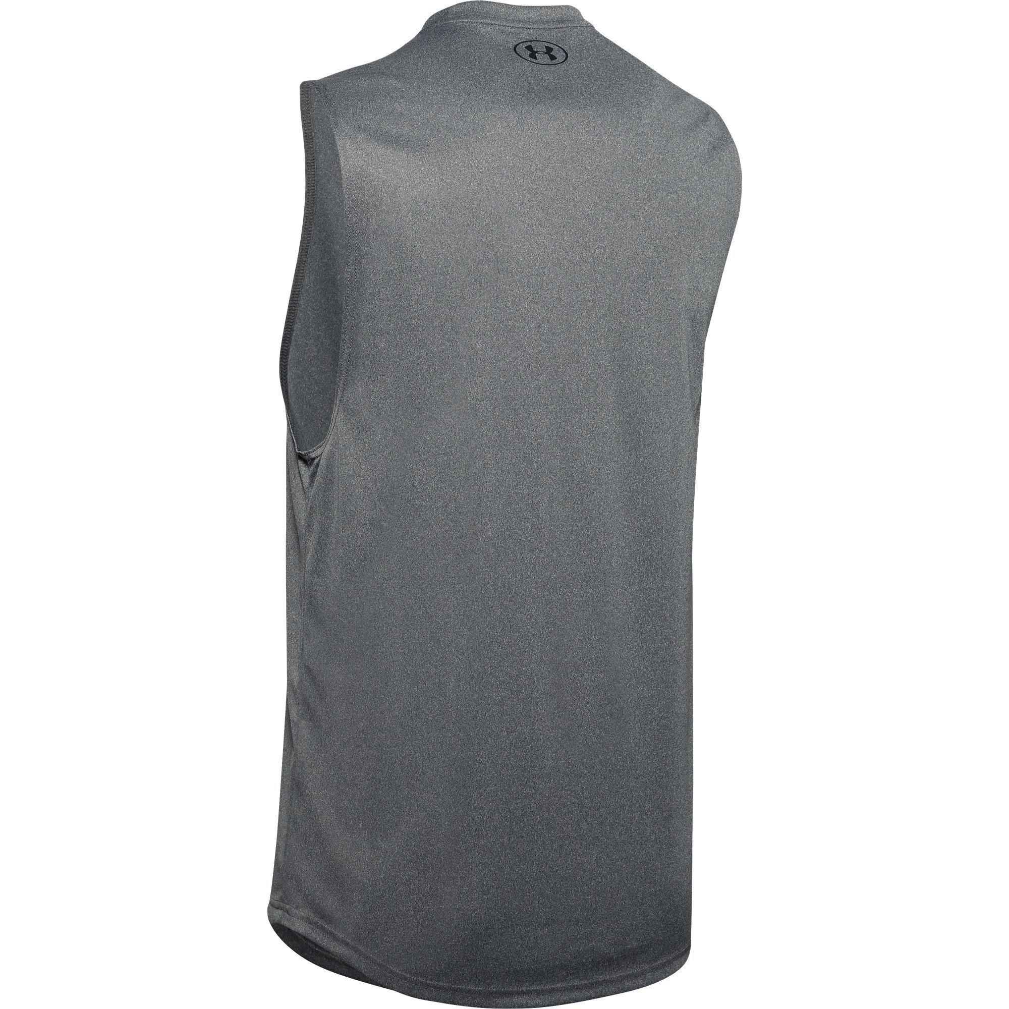 Pch GryLght/Blk - Under Armour - Under Velocity Muscle Mens Performance Tank Top - 7