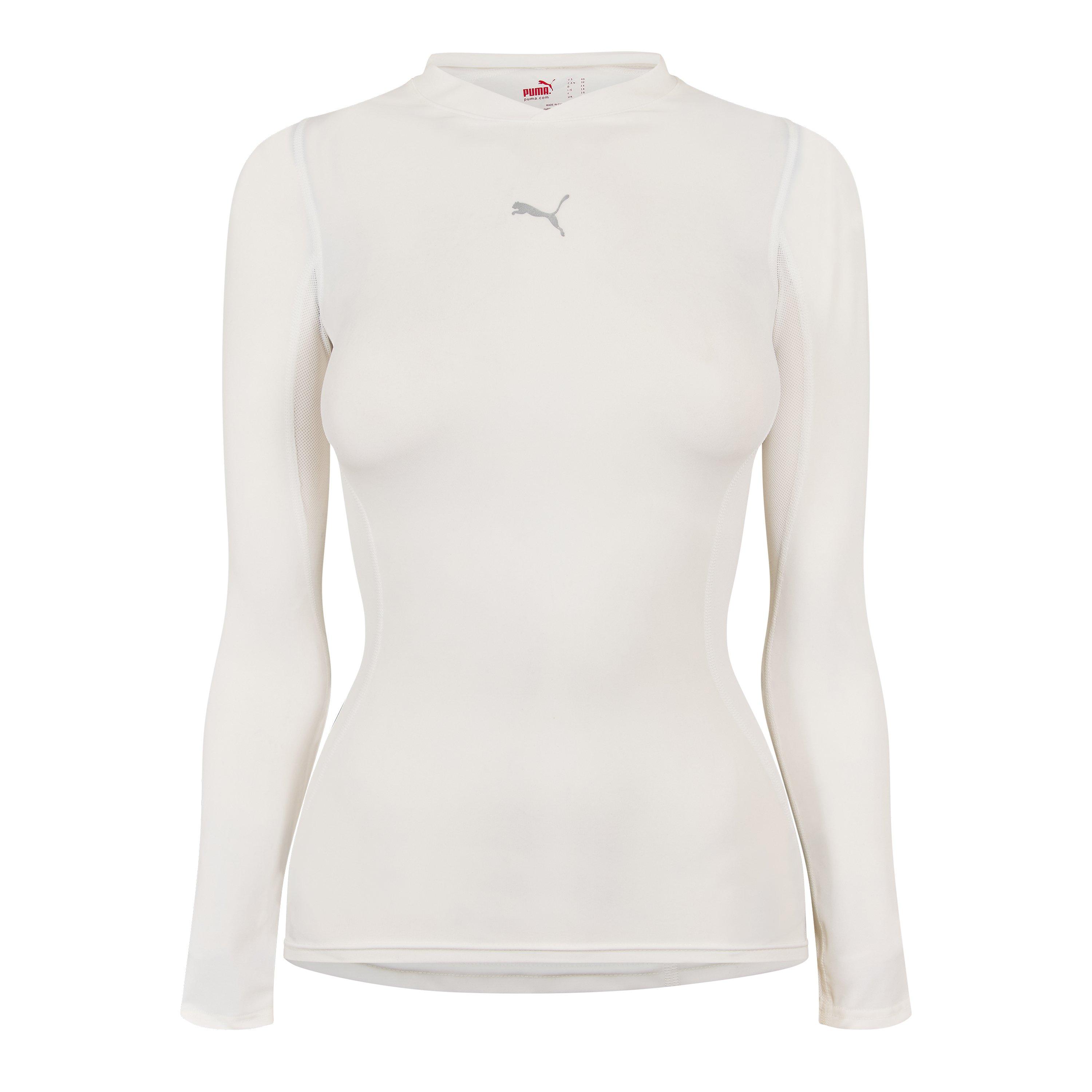 White - Puma - Ls Shirt (Pro Vent) Womens - 1