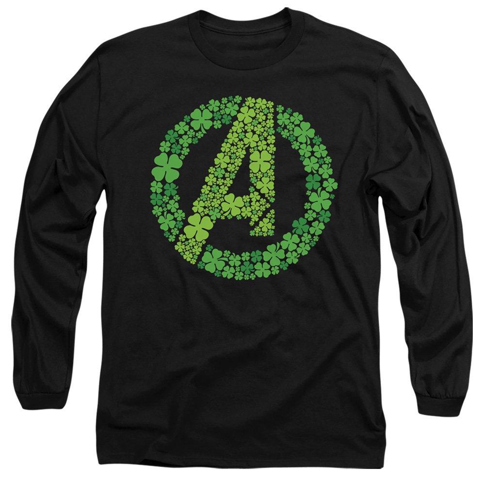 Black - Marvel - The Avengers St Patricks Day Logo Shamrock Long S - 1