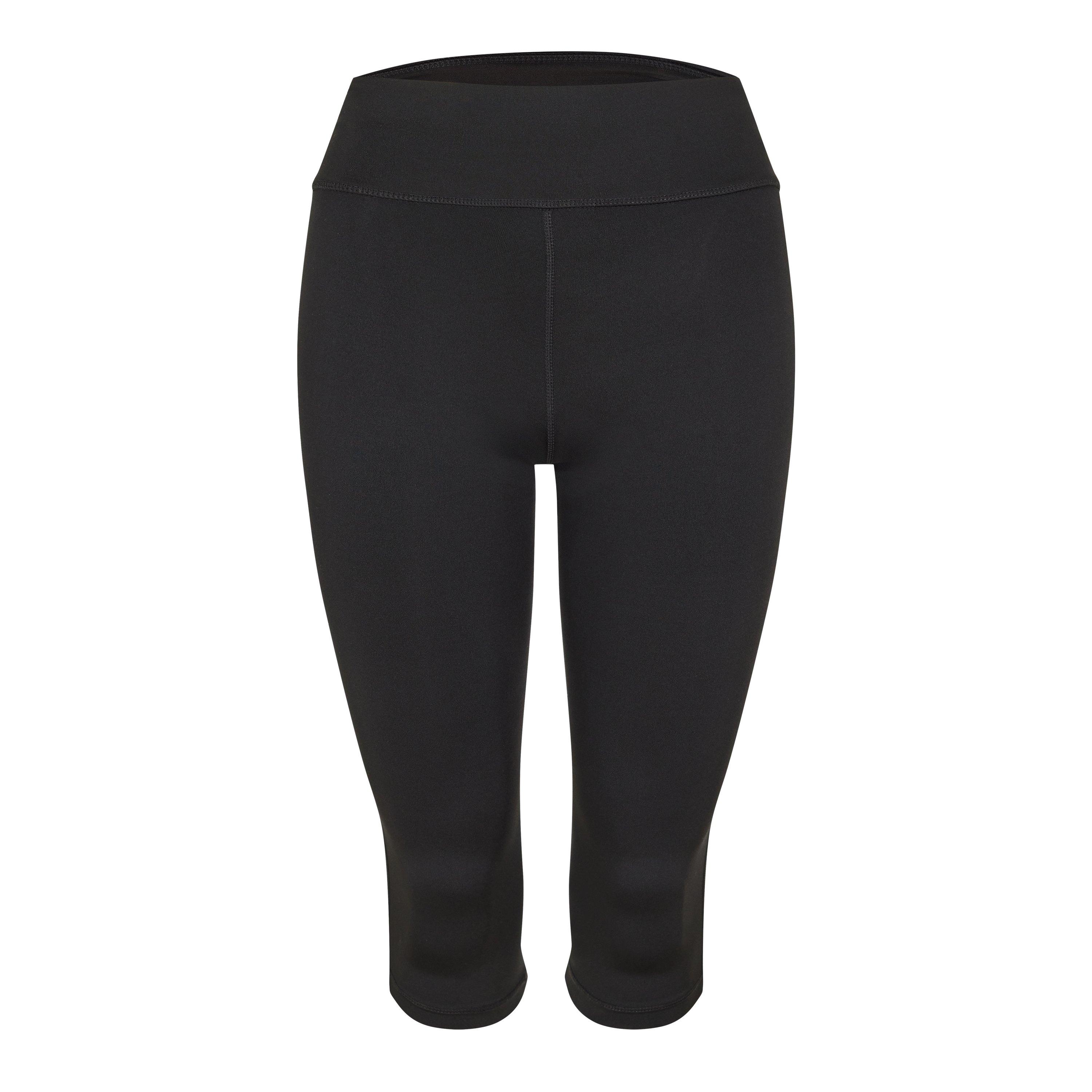 Diadora Women's 3/4 Performance Gym Leggings - Black - 12 (M)