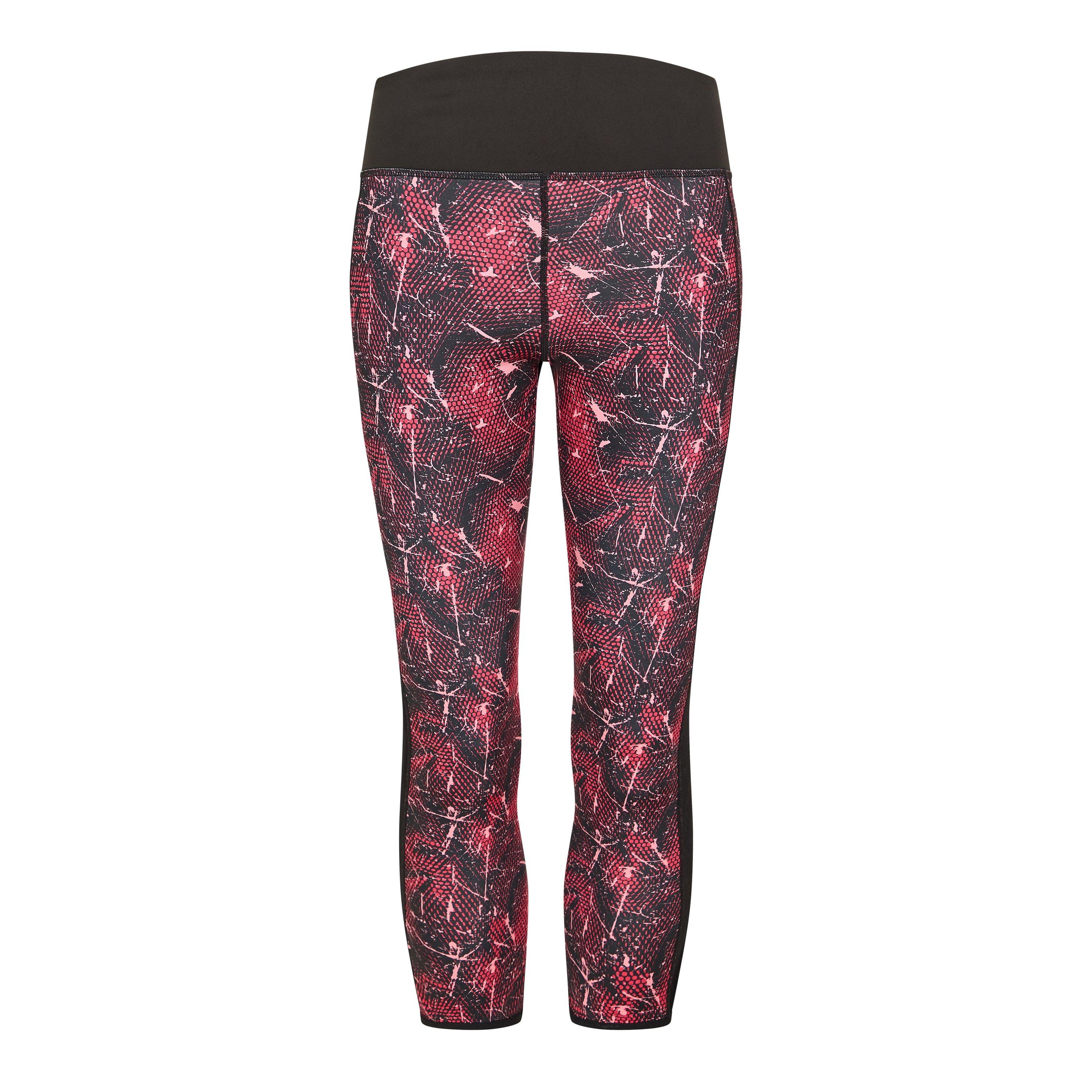 Diadora Women's 6/8 Reversible Performance Gym Leggings - Purple - 8 (XS)
