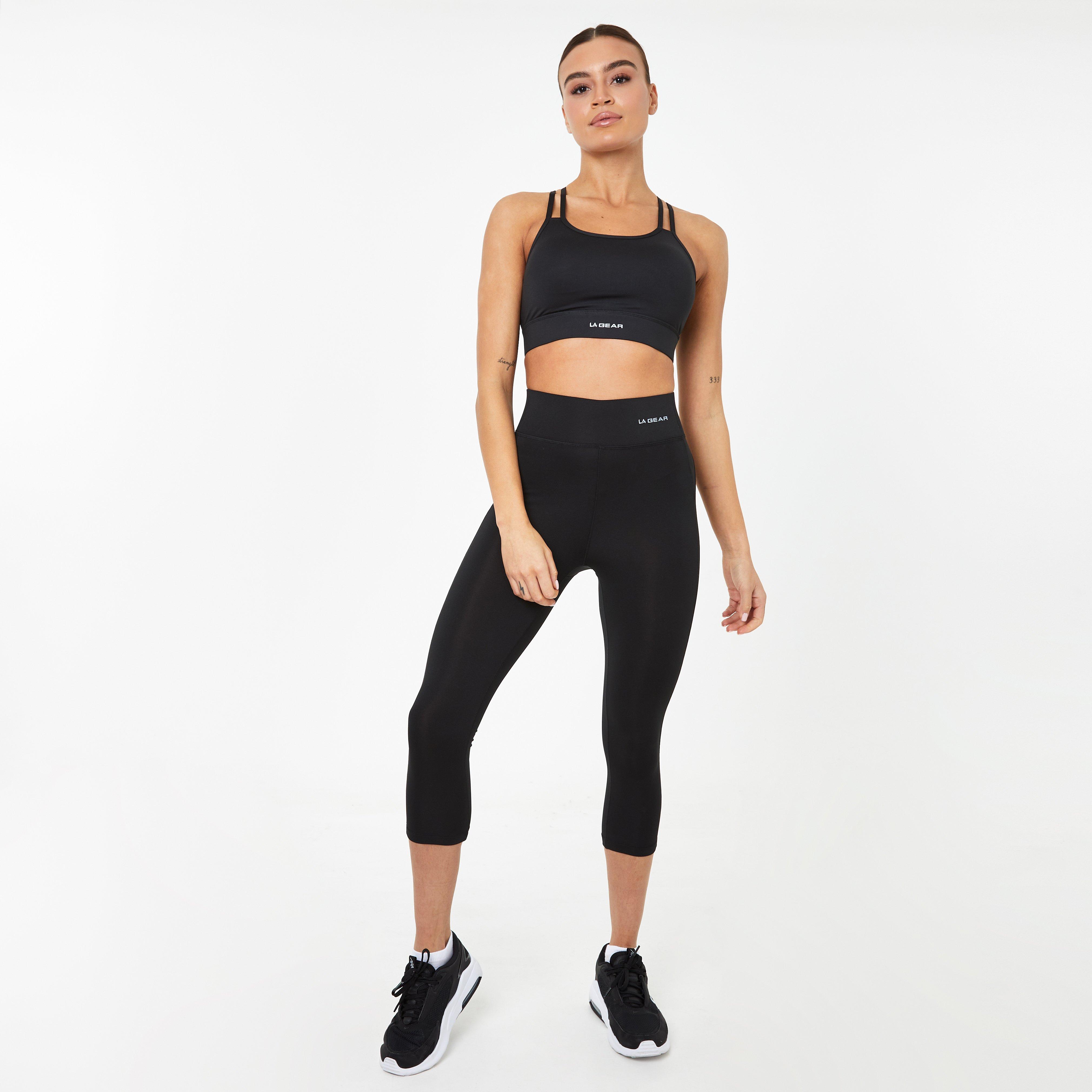 Black - LA Gear - Crop Bra - 4