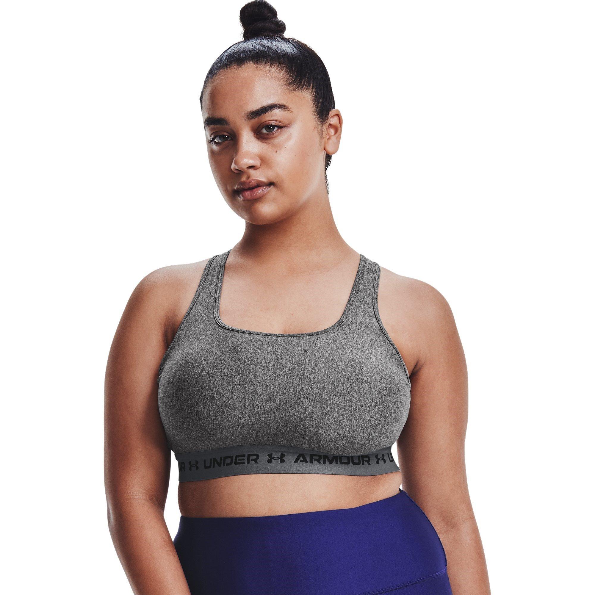 Carvão - Under Armour - Medium Support Crossback Bra Womens - 11