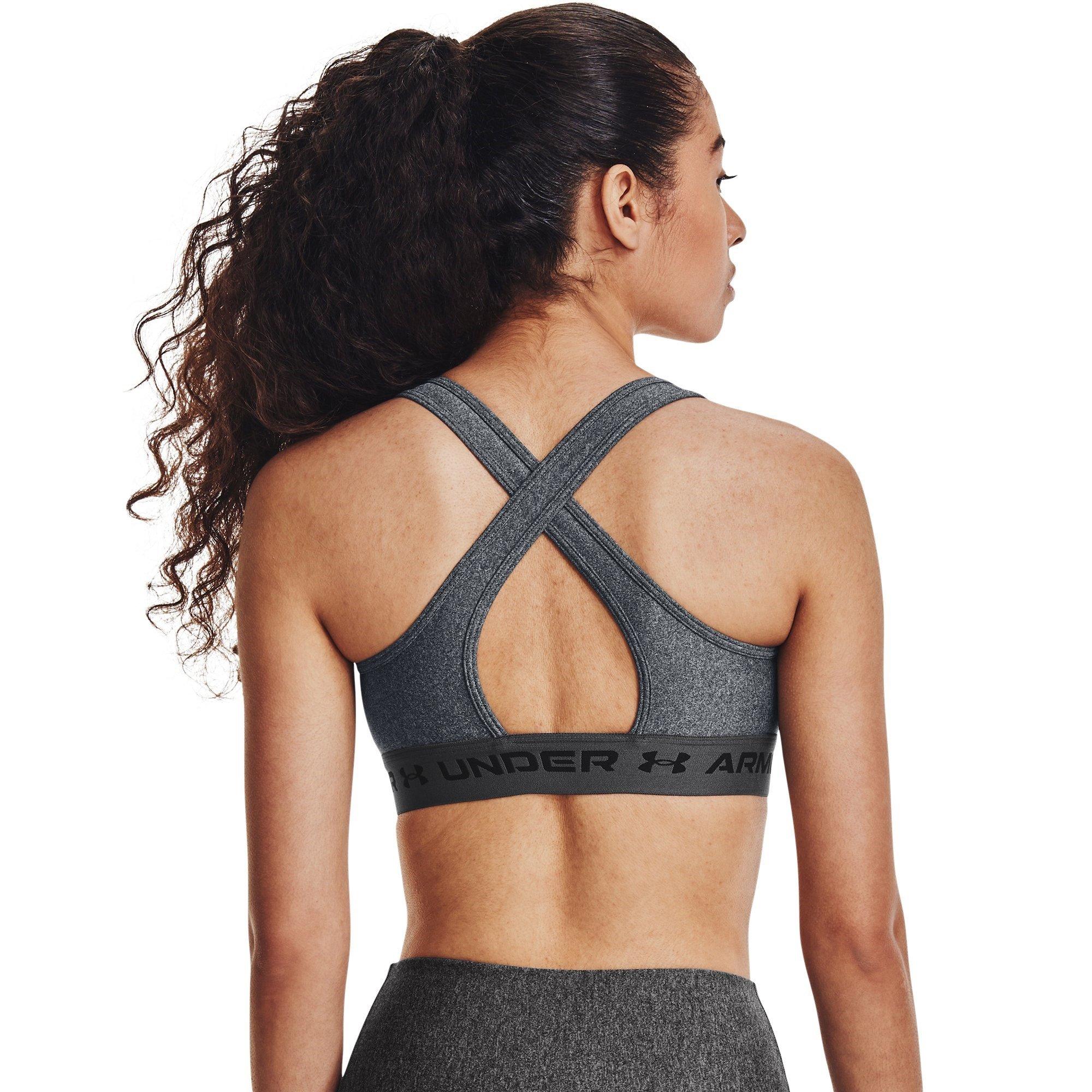 Carvão - Under Armour - Medium Support Crossback Bra Womens - 6