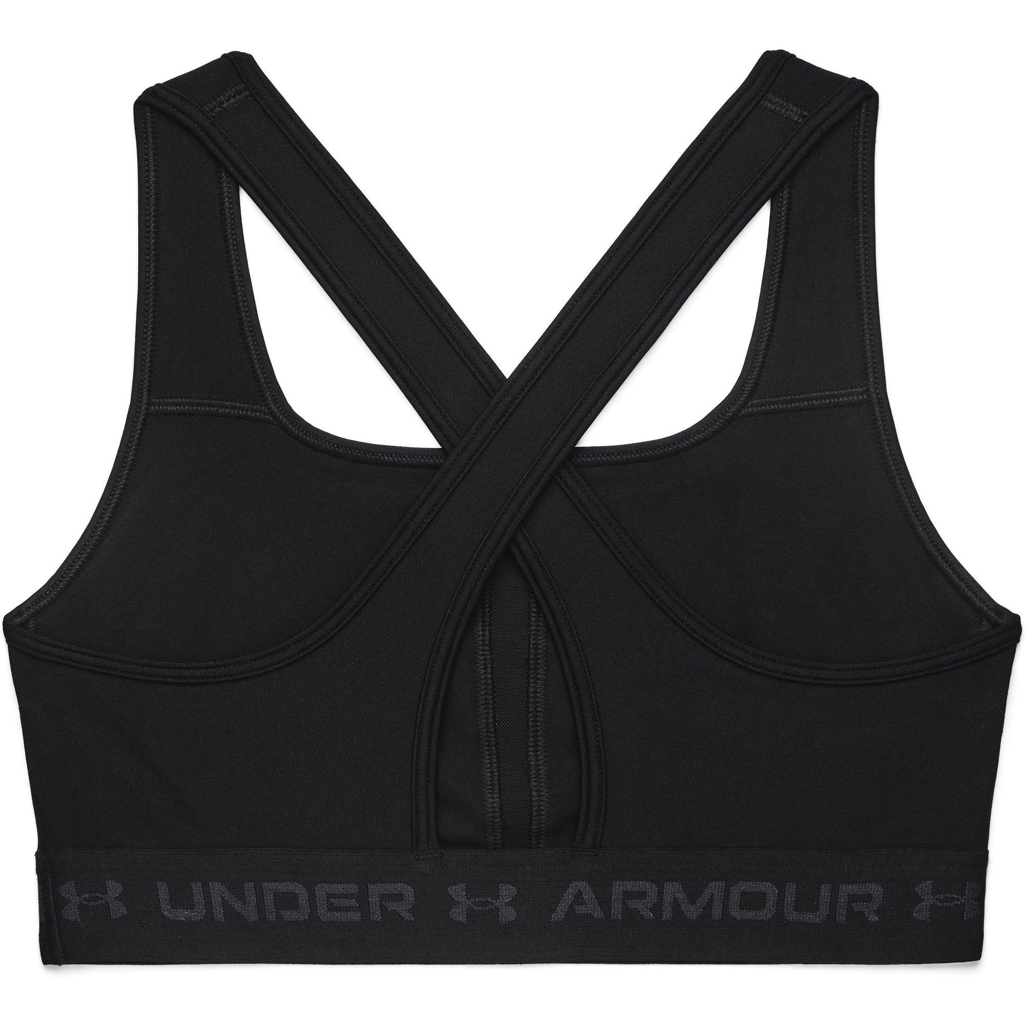 Zwart - Under Armour - Armour Medium Support Crossback Bra Womens - 2