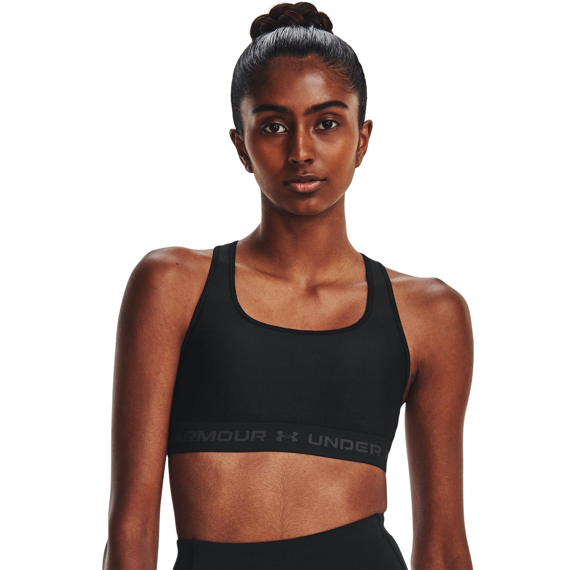 Zwart - Under Armour - Armour Medium Support Crossback Bra Womens - 5
