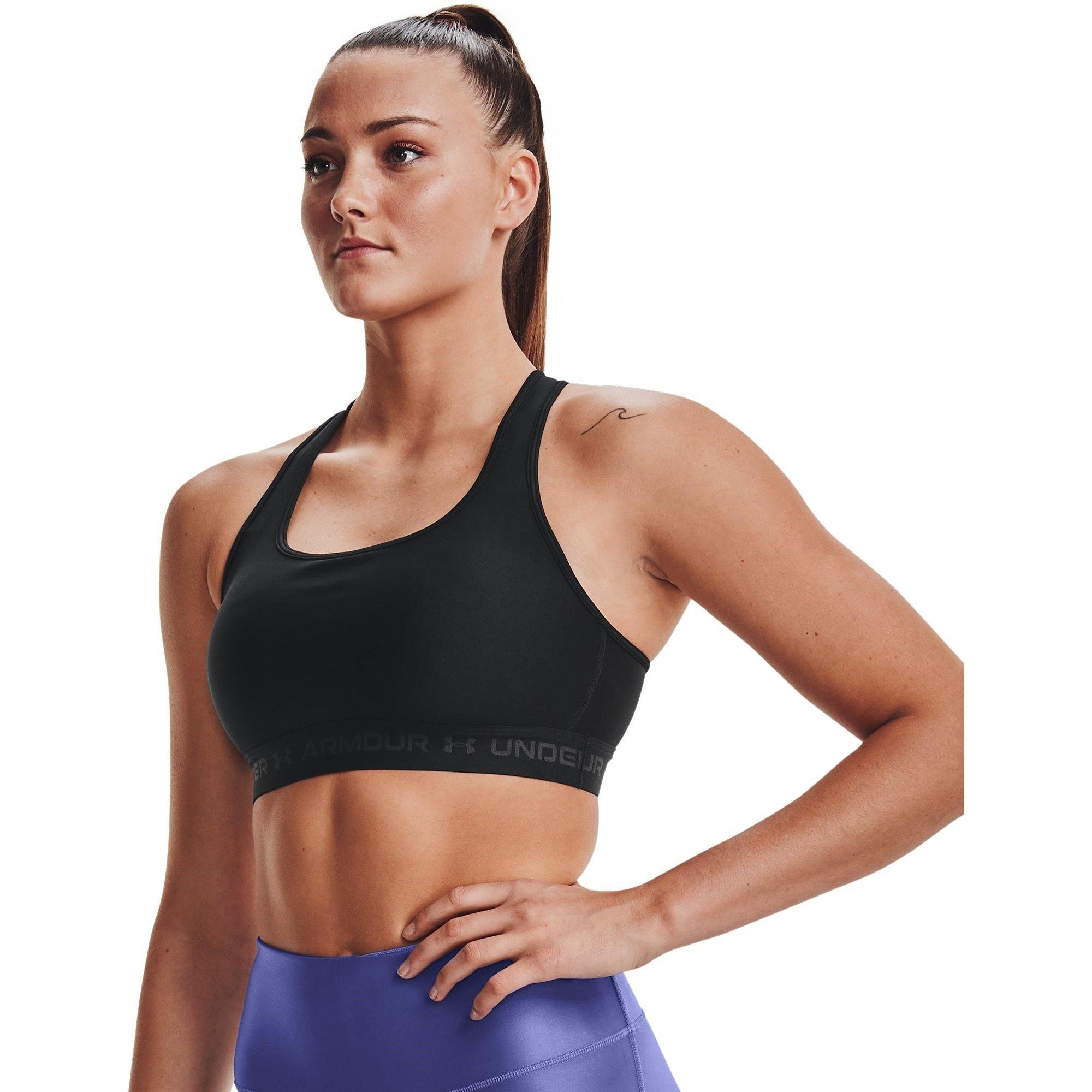 Zwart - Under Armour - Armour Medium Support Crossback Bra Womens - 7