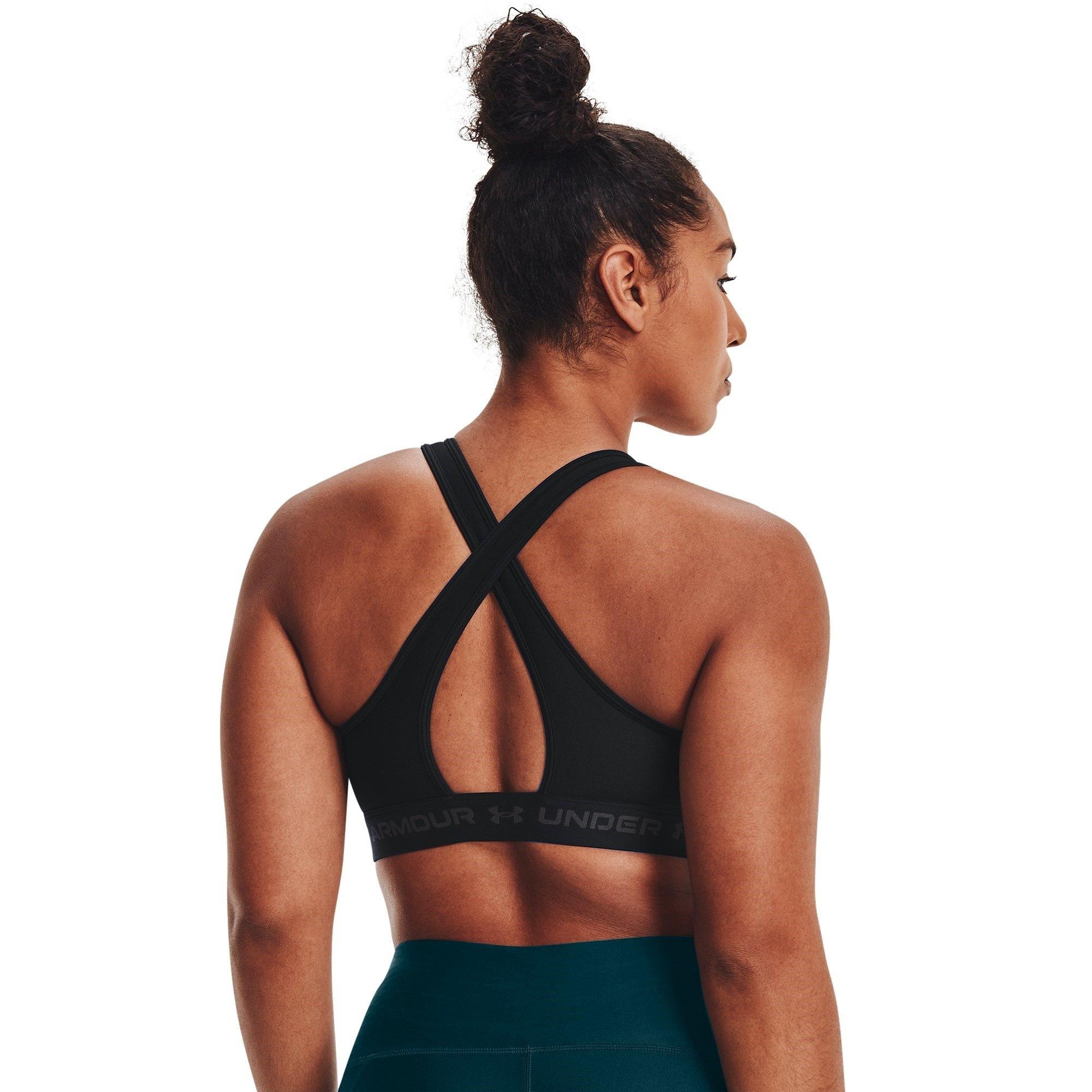 Zwart - Under Armour - Armour Medium Support Crossback Bra Womens - 9