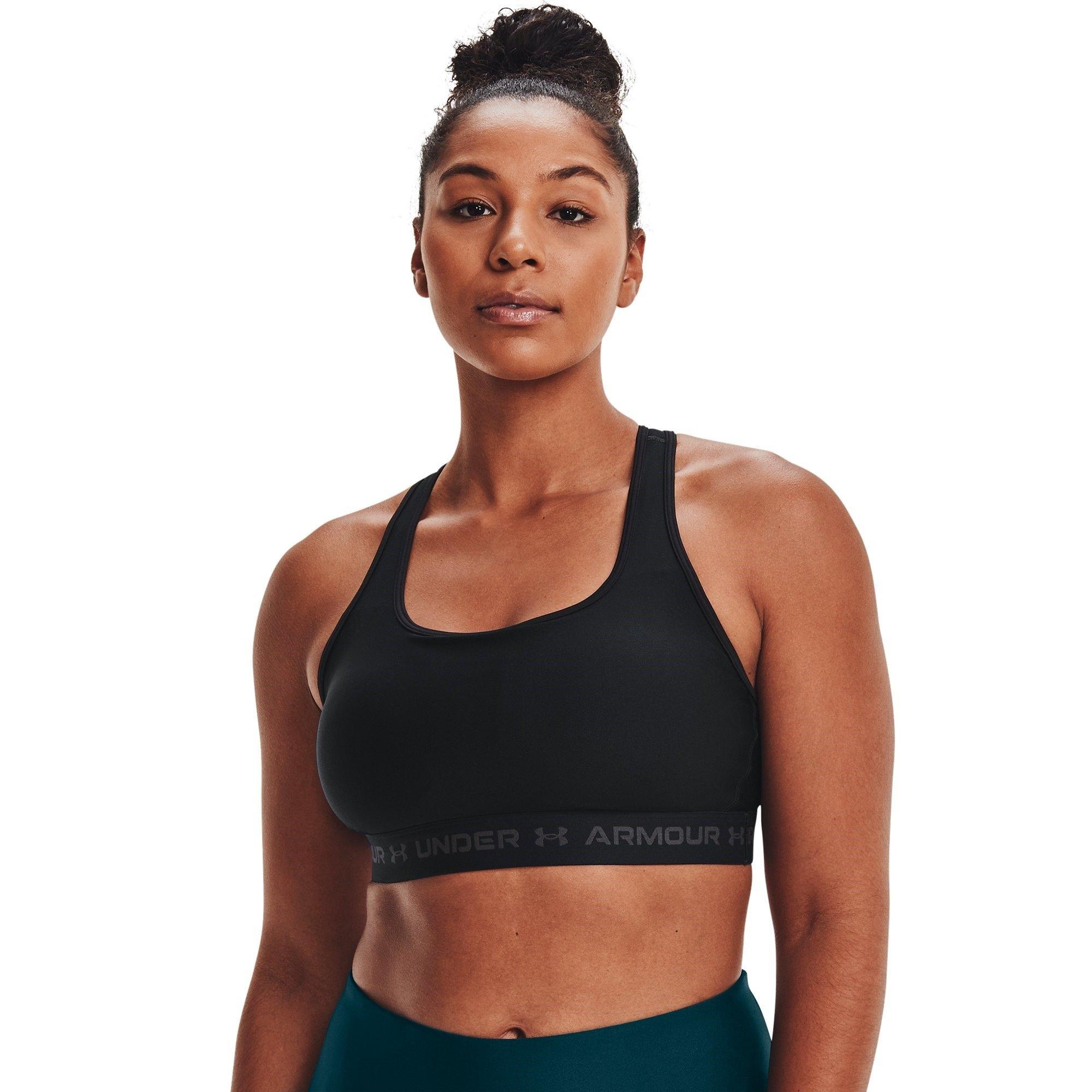 Zwart - Under Armour - Armour Medium Support Crossback Bra Womens - 10