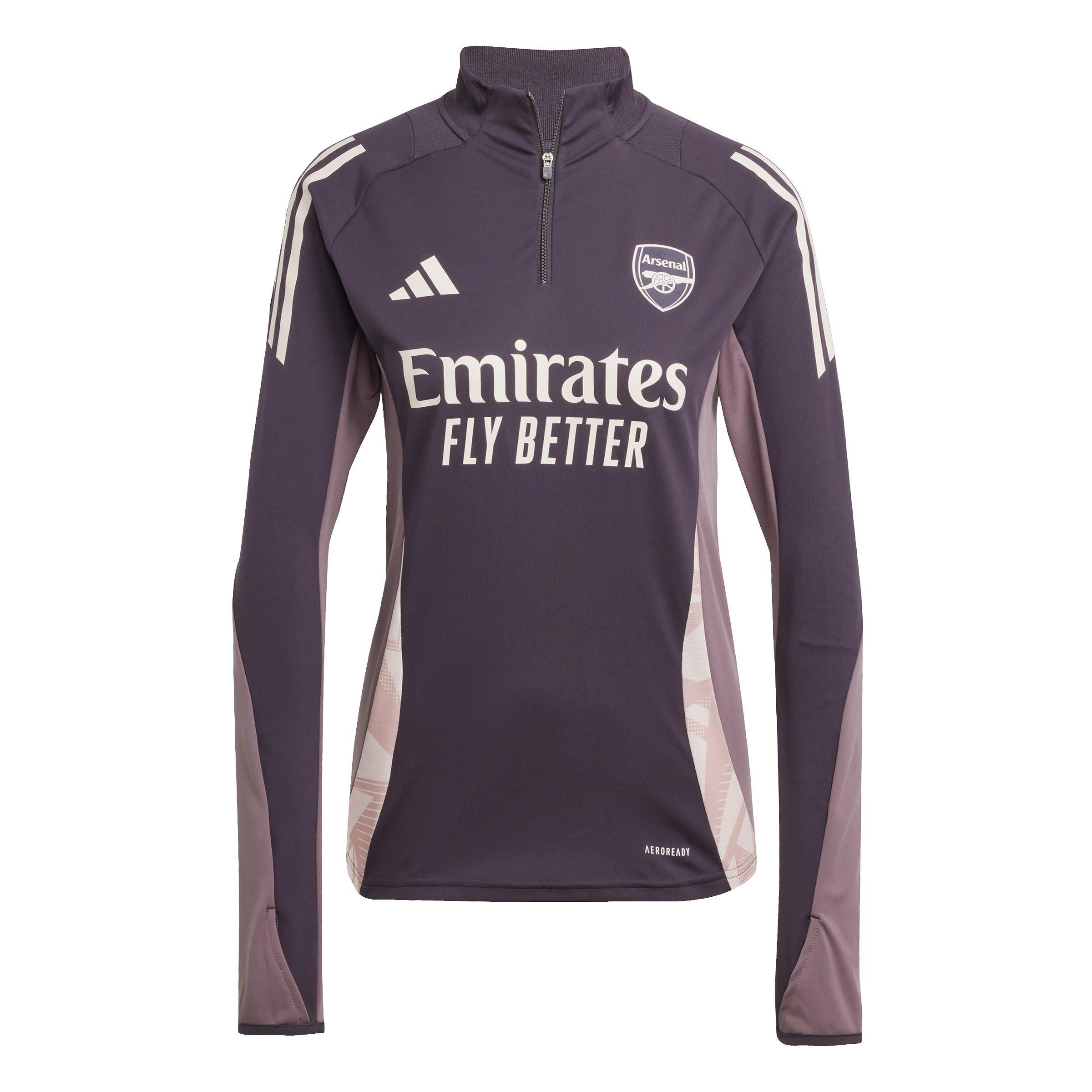arsenal black training top