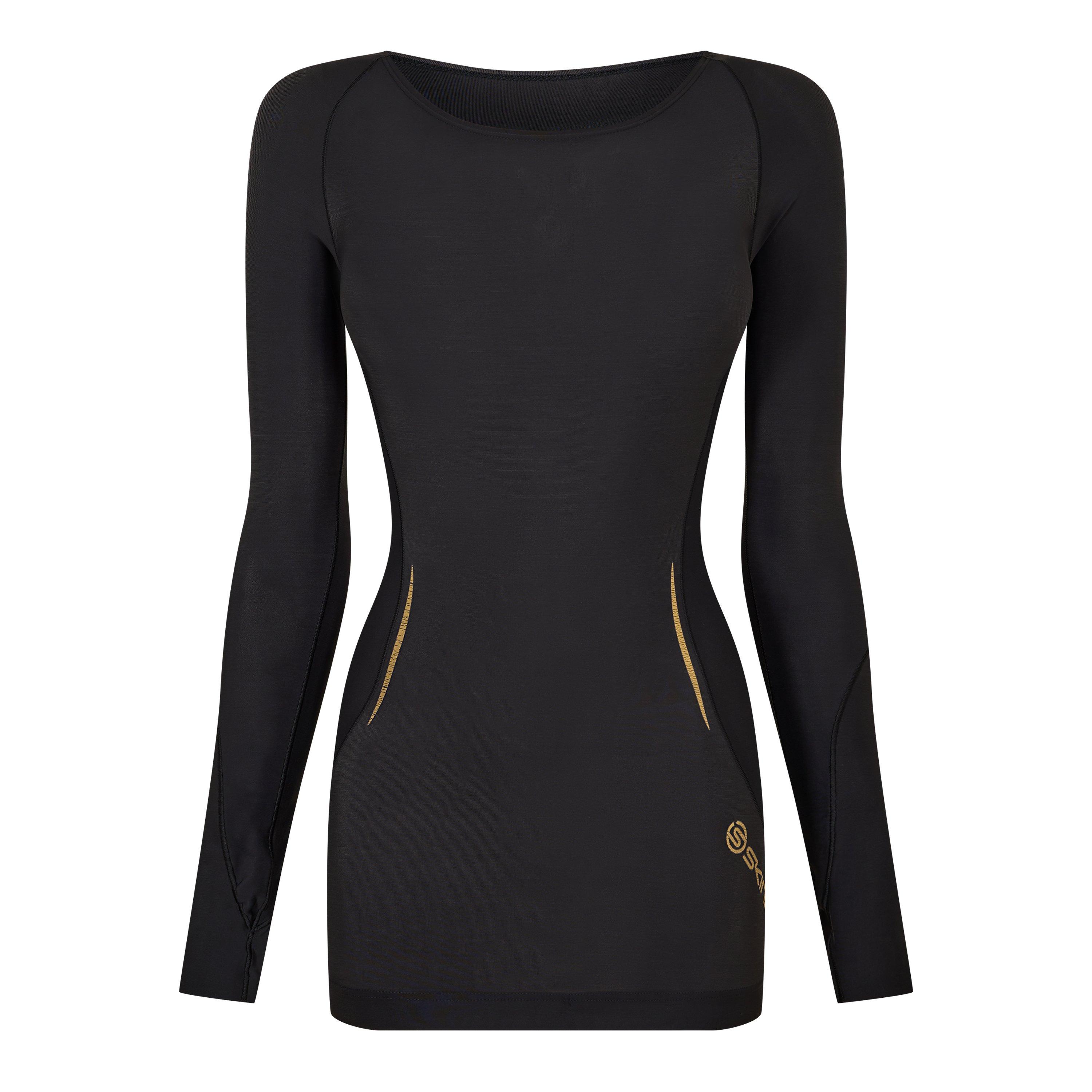 Skins Women's A400 Long Sleeve - Black - 8 (XS)