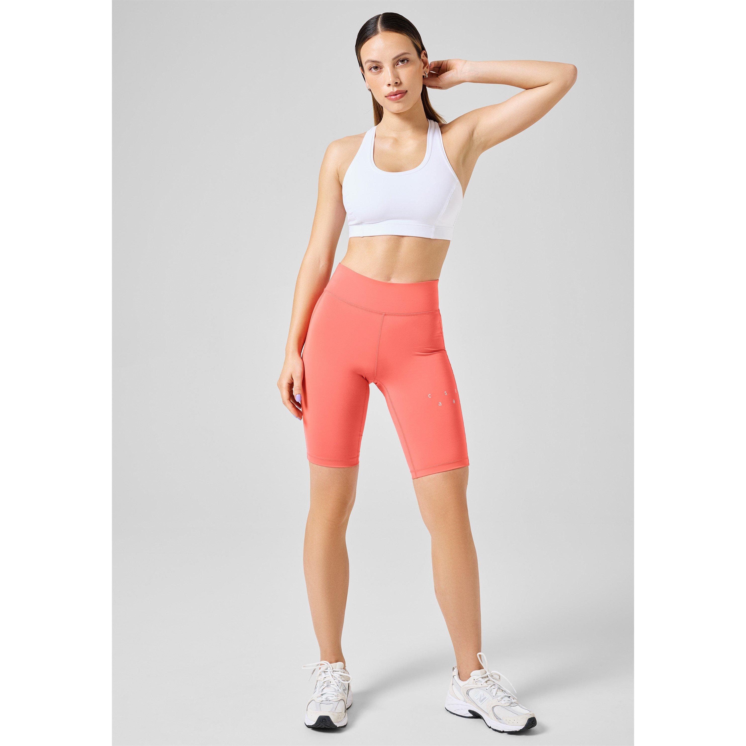 Casall Women's Heavyweight Performance Gym Shorts - Deep Coral - 8 (XS)