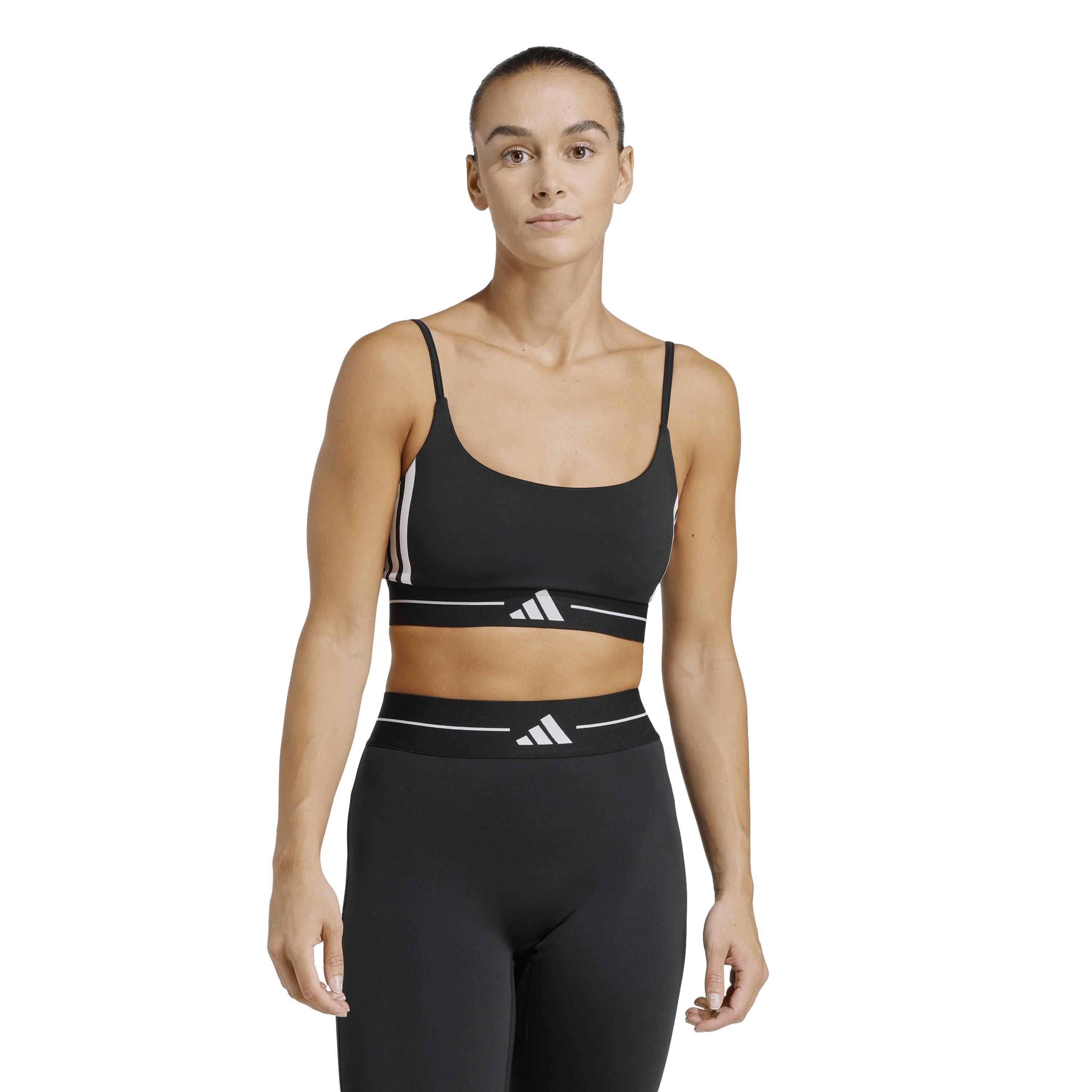 Schwarz/Weiß - adidas - AeroReact Light-Support Training Bra - 3
