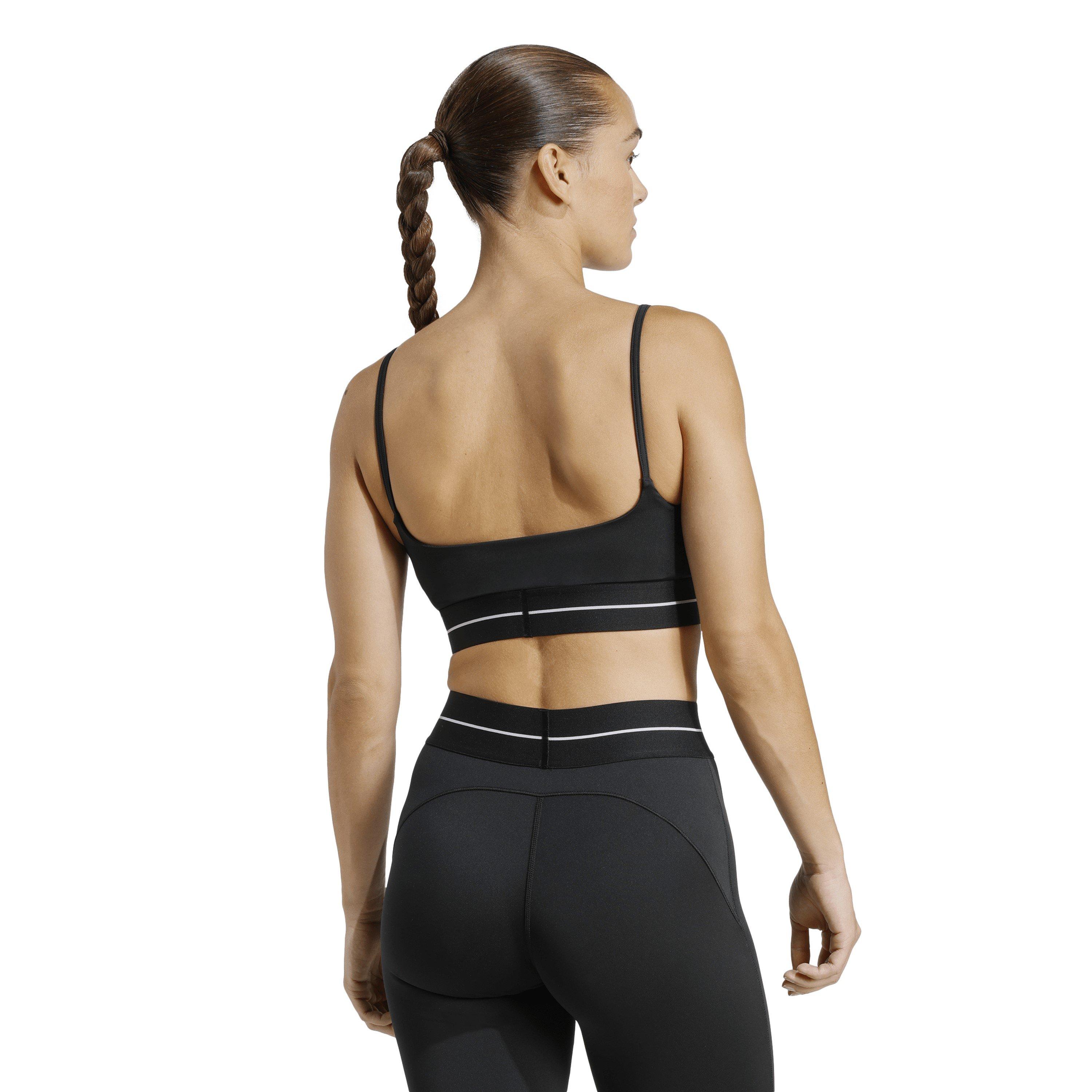 Schwarz/Weiß - adidas - AeroReact Light-Support Training Bra - 4