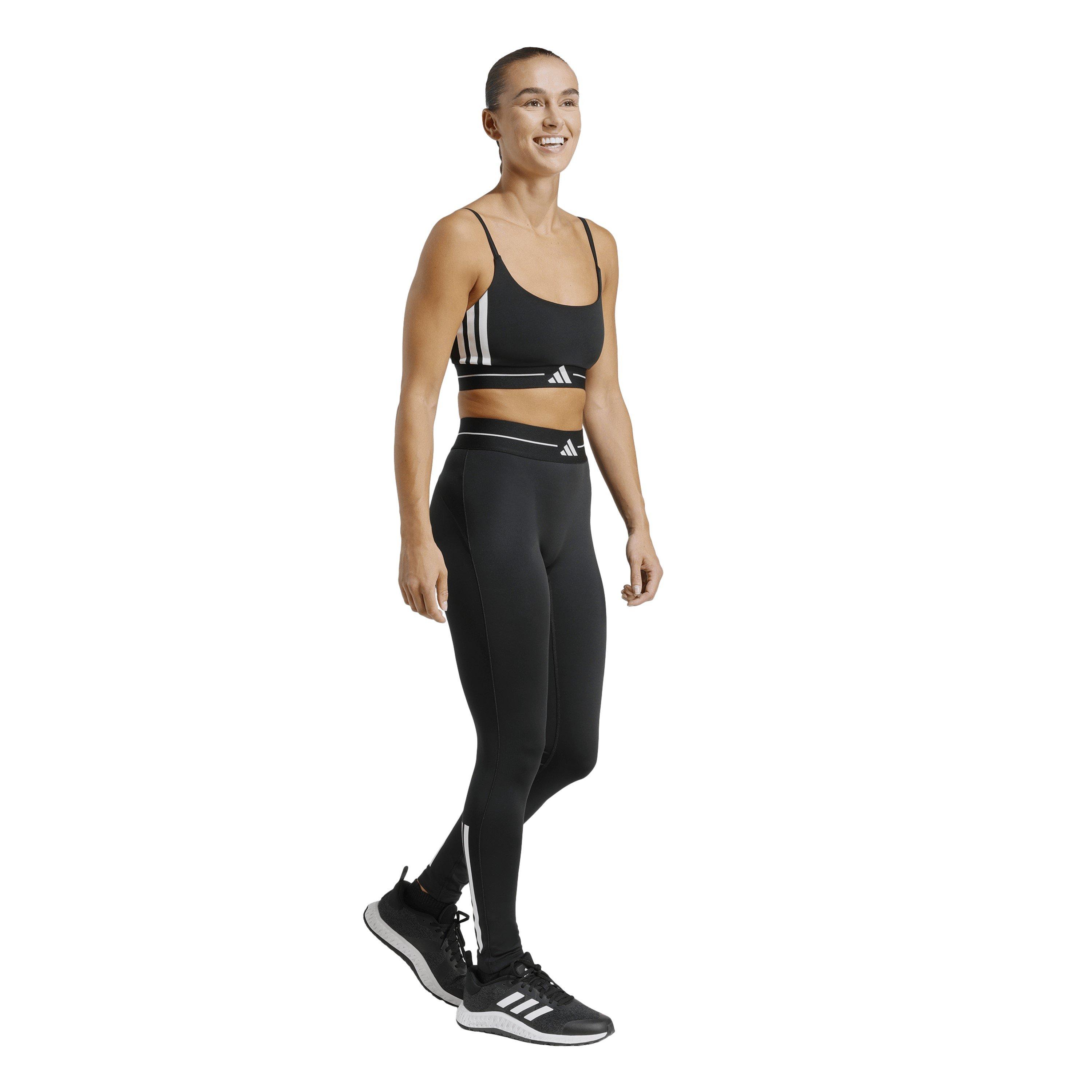 Schwarz/Weiß - adidas - AeroReact Light-Support Training Bra - 7