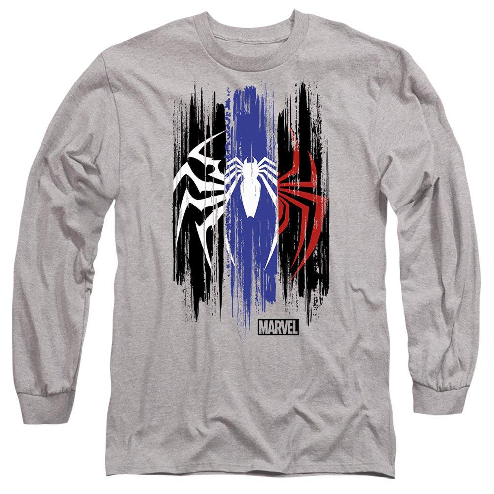 Light Grey - Marvel - SpiderMan 2 Gamerverse Spider Stripes Long Sleeve - 1