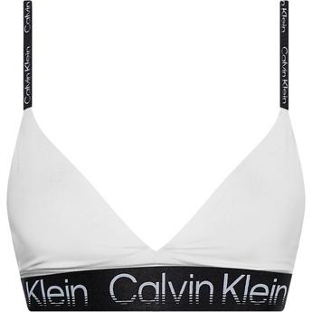 Calvin Klein Cintura bianco grigio Logo Low Support Sports Bra
