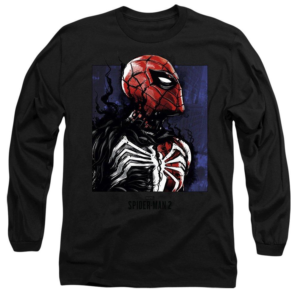 Black - Marvel - SpiderMan 2 Gamerverse Symbiote Parker Long Sleeve - 1
