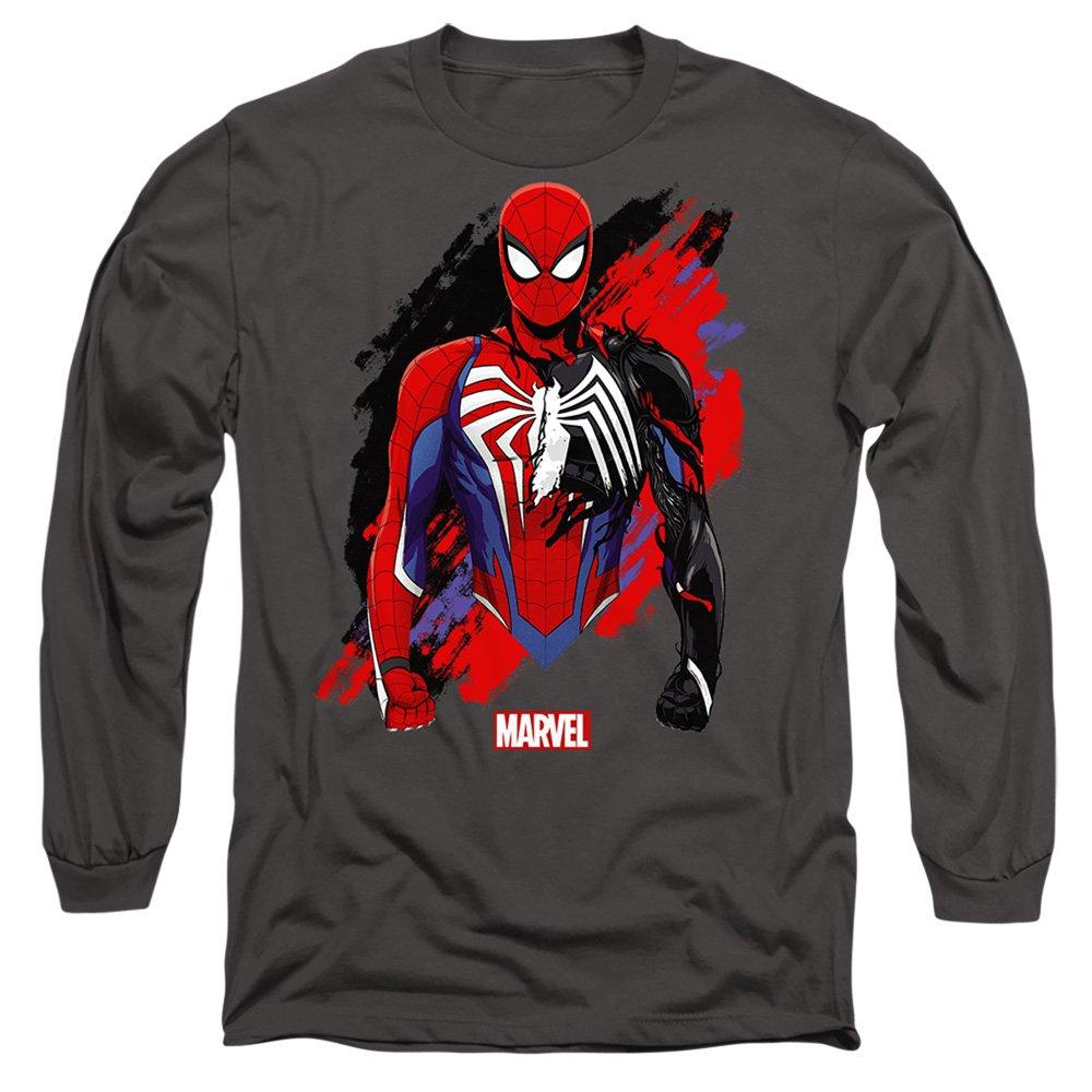 Charcoal - Marvel - SpiderMan 2 Gamerverse Symbiote Long Sleeve T-Shir - 1