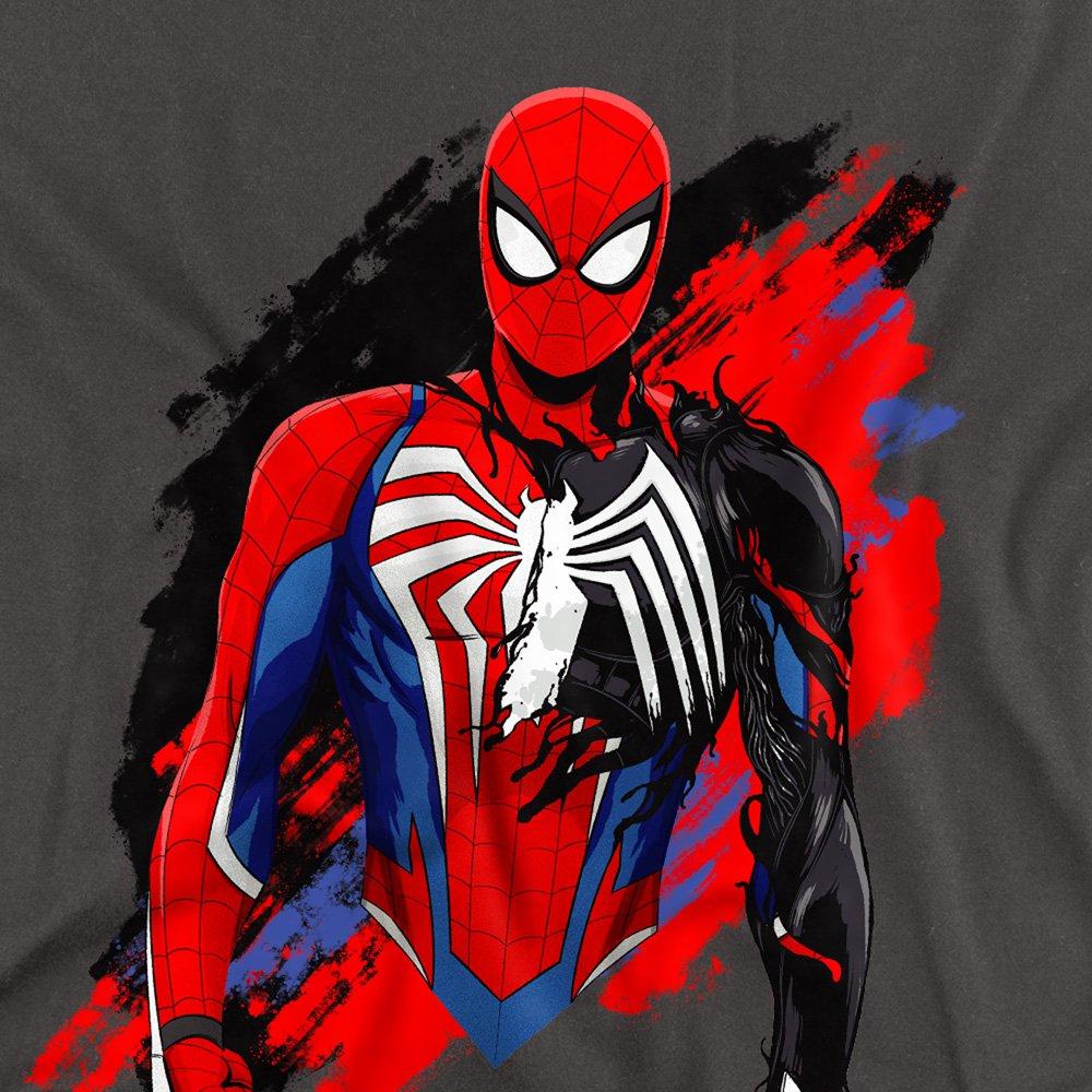 Charcoal - Marvel - SpiderMan 2 Gamerverse Symbiote Long Sleeve T-Shir - 2