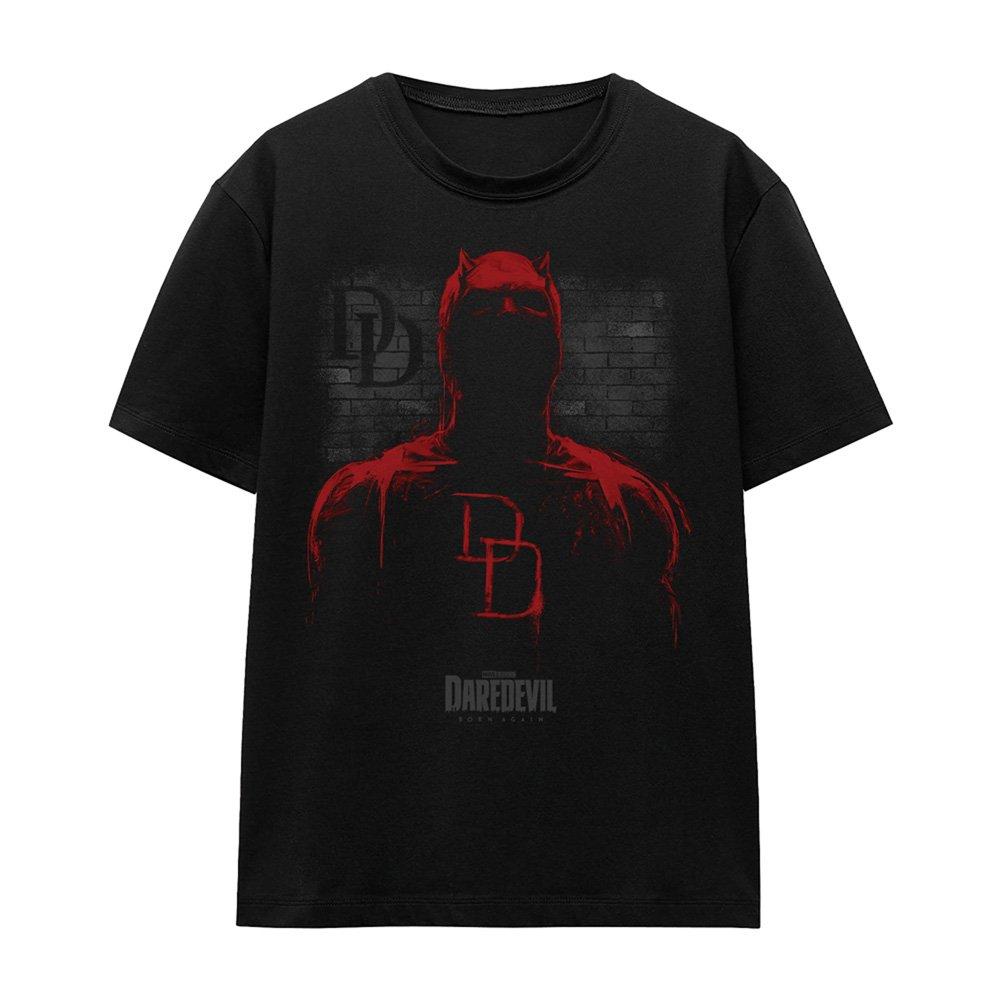 Black - Marvel - Daredevil Man Without Fear Paint T-Shirt Black - 4