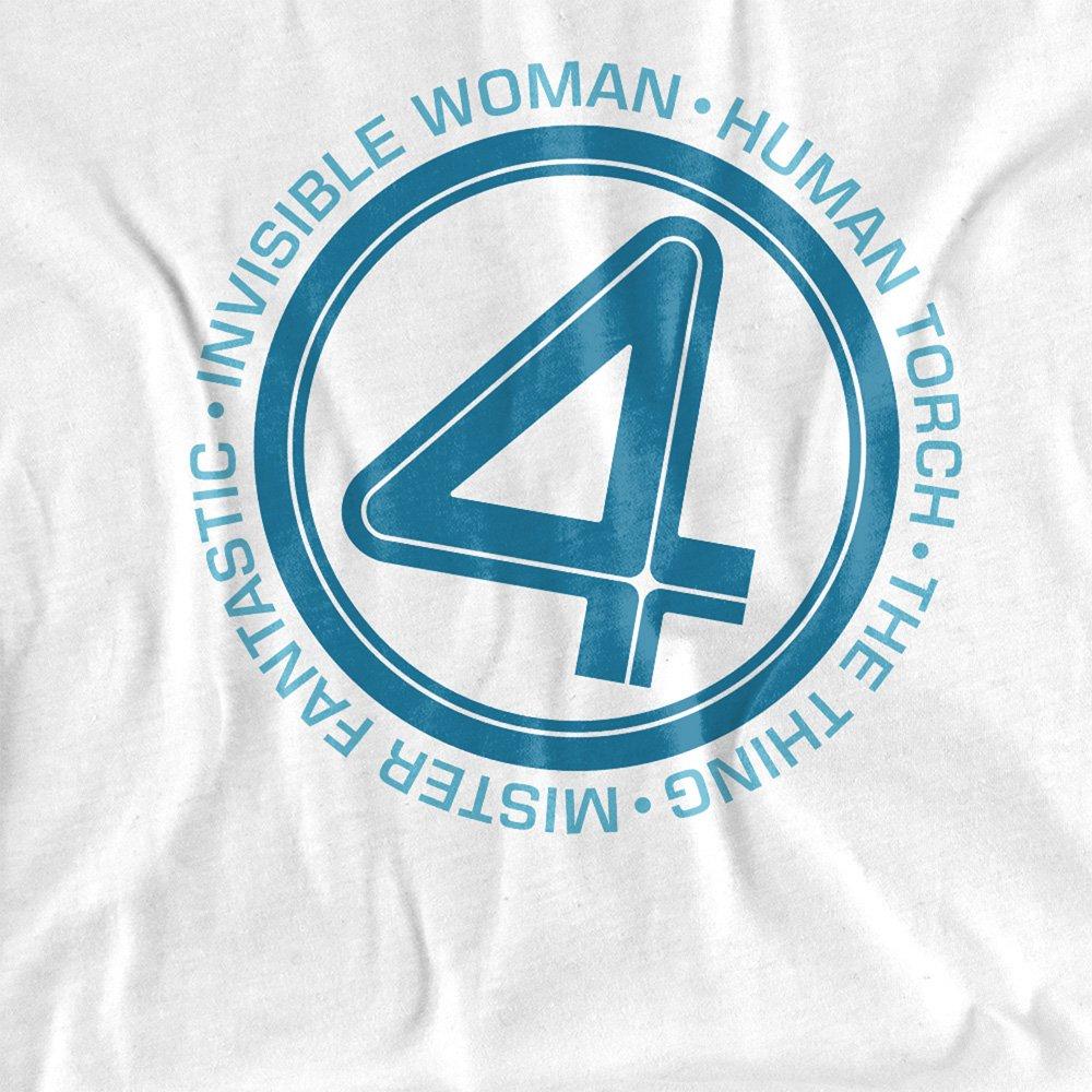 White - Marvel - Fantastic Four Superhero Team T-Shirt White - 2