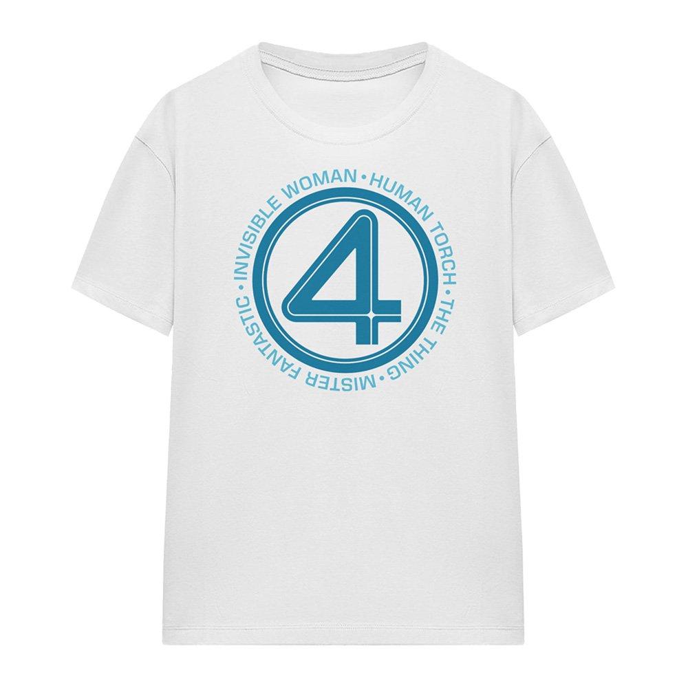 White - Marvel - Fantastic Four Superhero Team T-Shirt White - 4