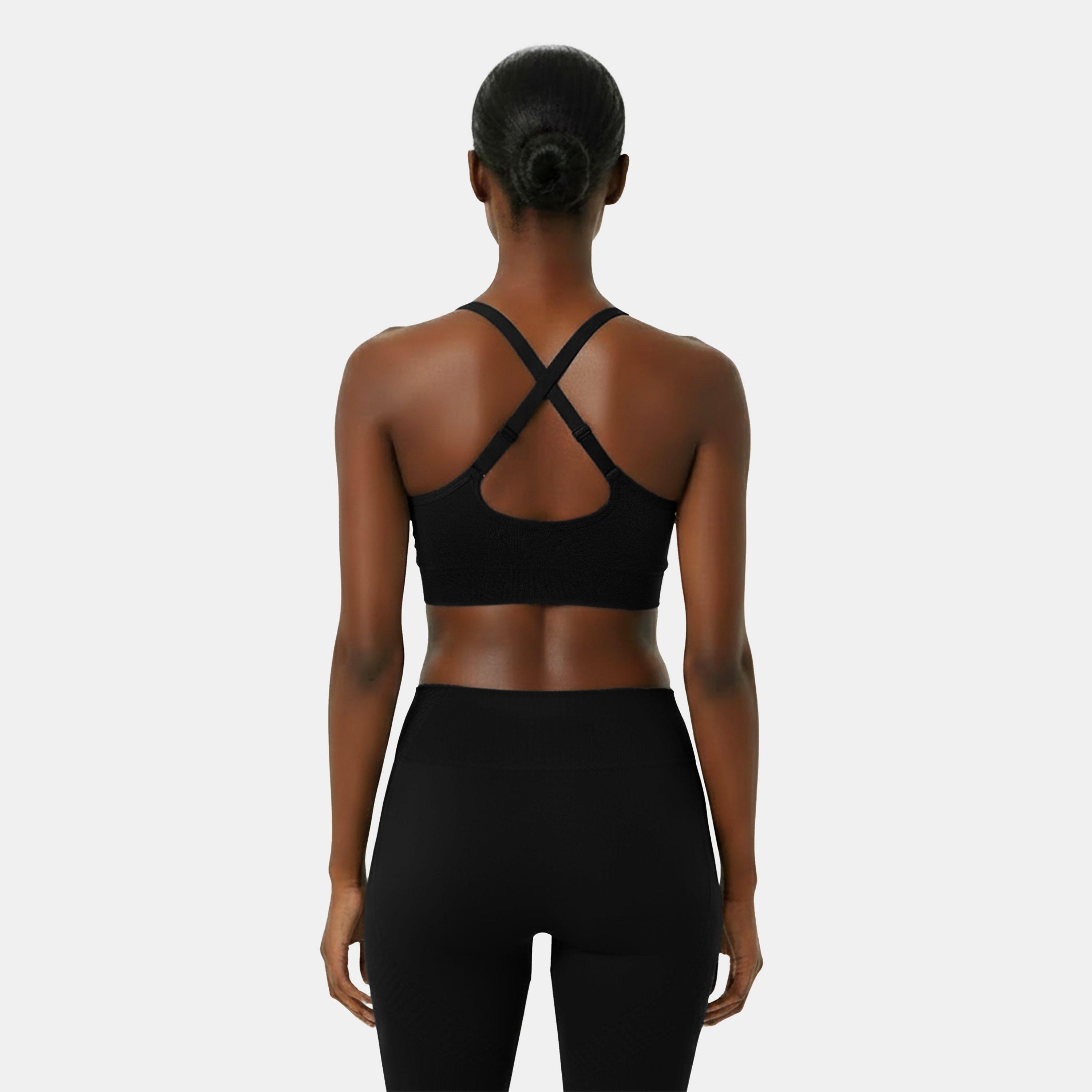 Schwarz - USA Pro - UP Seamless Adjustable Sports Bra - 4