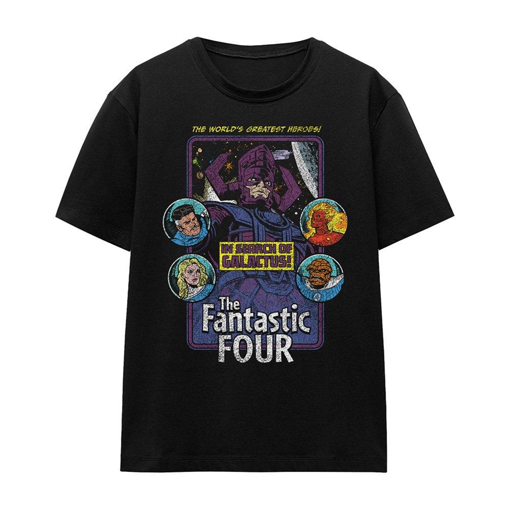 Black - Marvel - Fantastic Four In Search Of Galactus T-Shirt Blac - 4