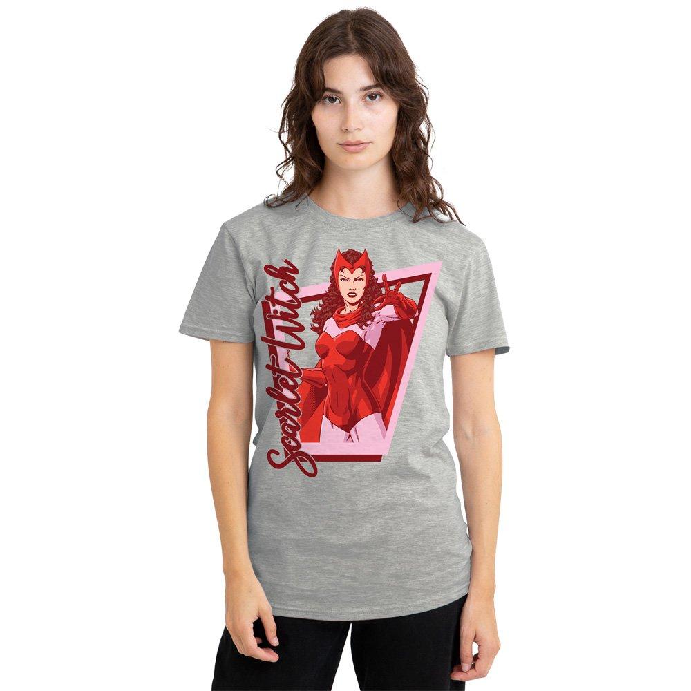 Light Grey - Marvel - Universe Scarlet Witch Classic Pose T-Shirt Athle - 1