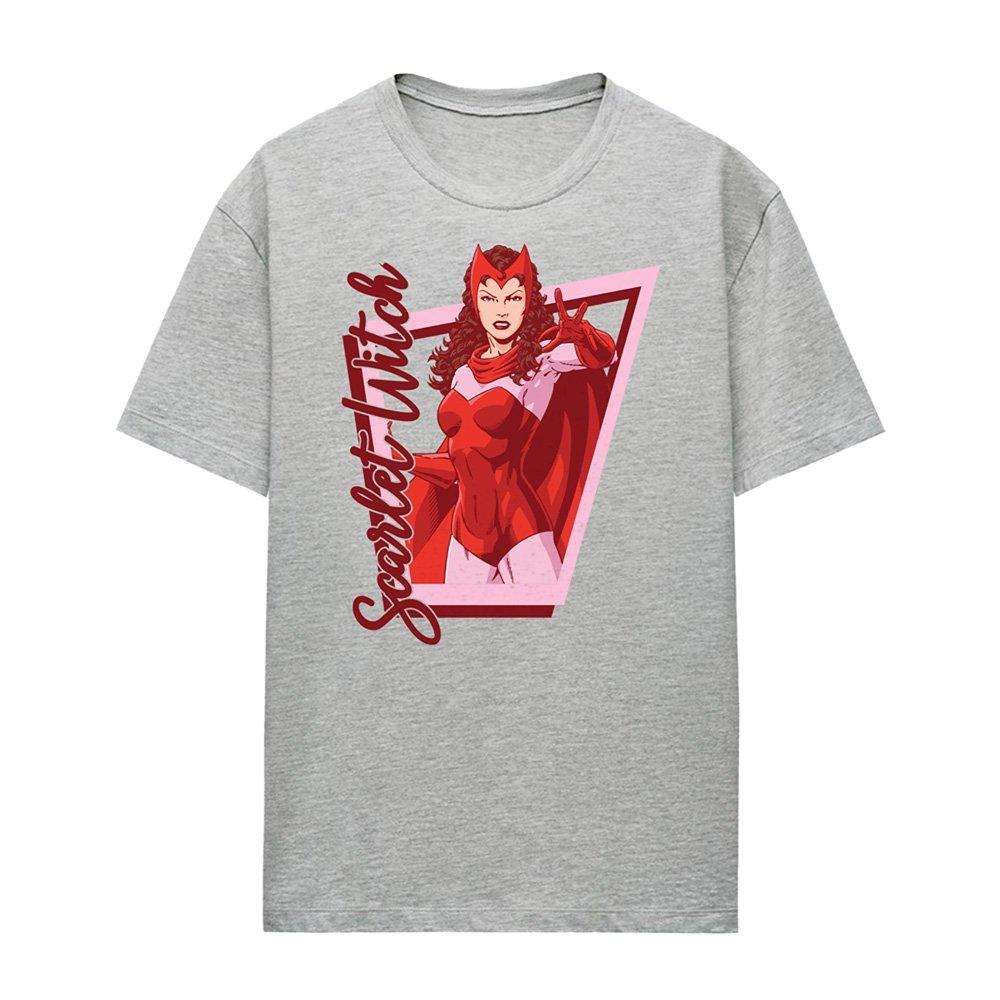 Light Grey - Marvel - Universe Scarlet Witch Classic Pose T-Shirt Athle - 4