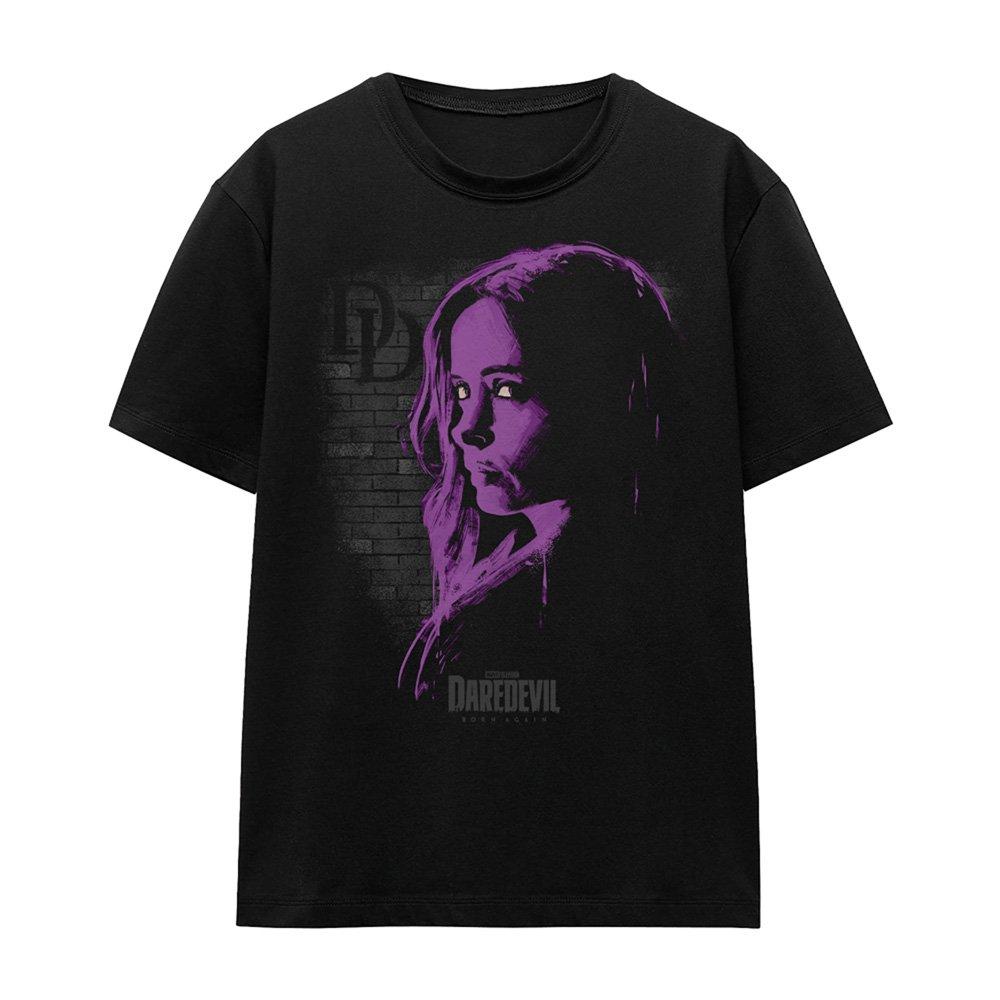Black - Marvel - Daredevil Jessica Jones Paint T-Shirt Black - 4