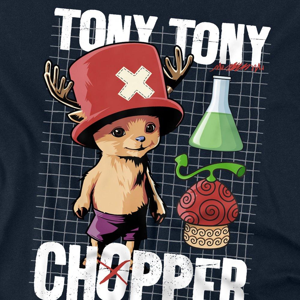 Navy - One Piece - Chopper Schematic Long Sleeve T-Shirt Navy - 2
