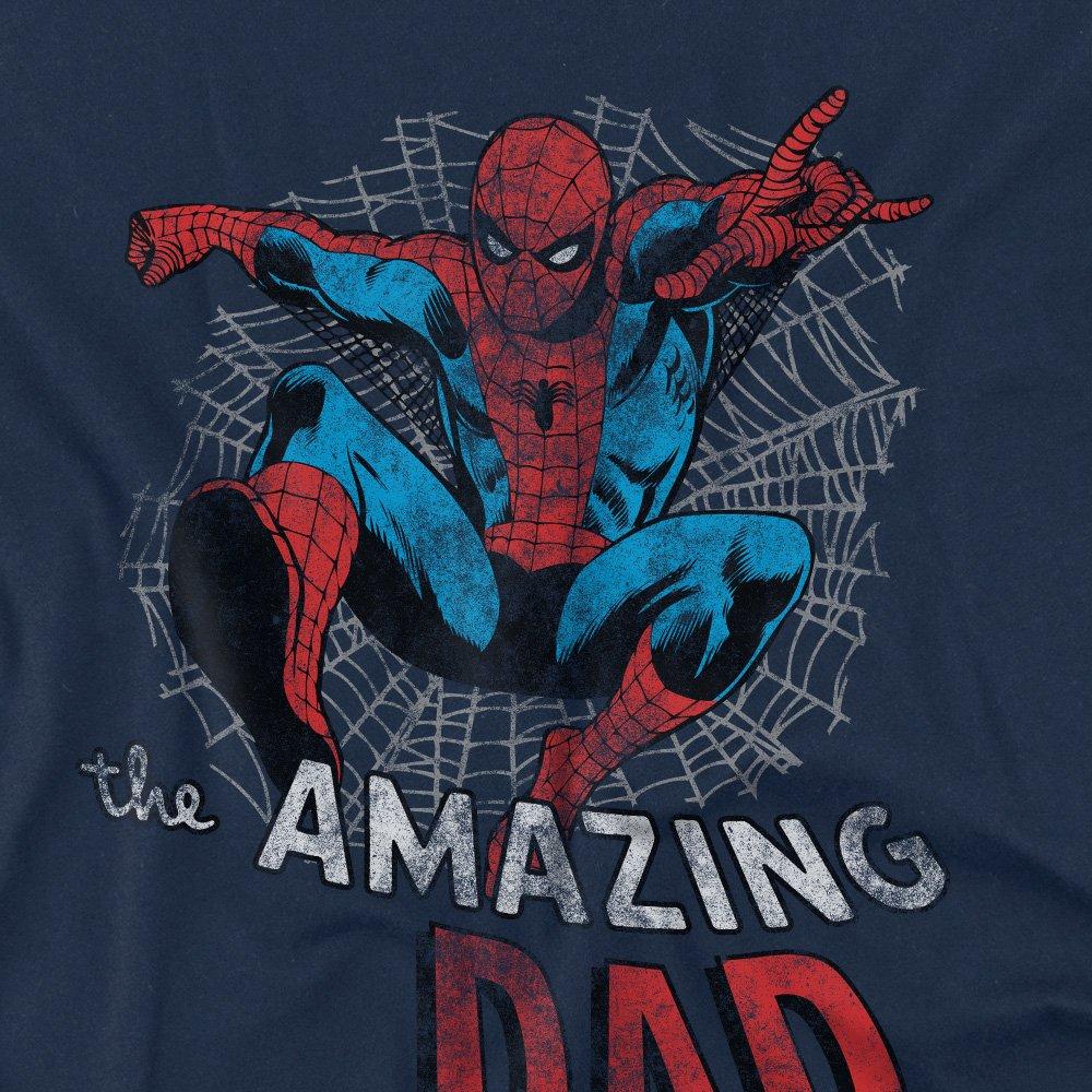 Navy - Spiderman - Spider Man FatherS Day Spider Dad Mens T-Shirt Na - 2