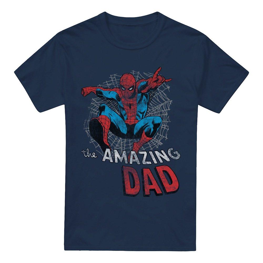 Navy - Spiderman - Spider Man FatherS Day Spider Dad Mens T-Shirt Na - 4