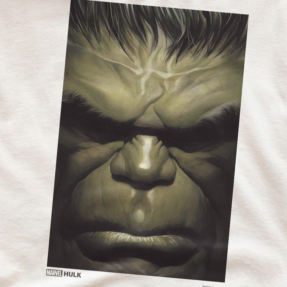 Natural - Hulk - Hulk Face Mens T-Shirt Natural - 2