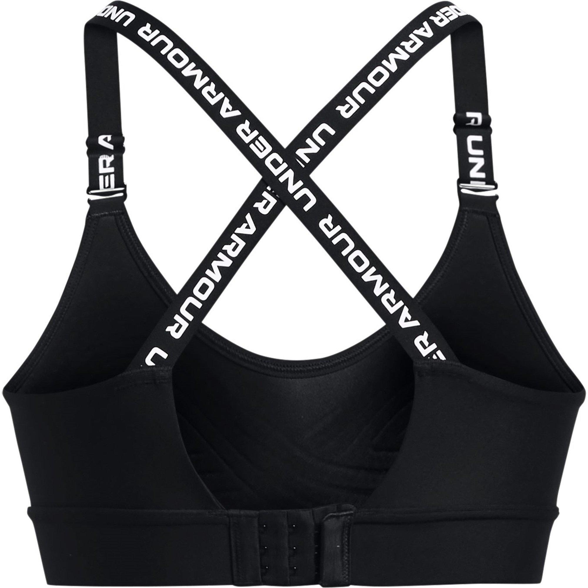 Black/White - Under Armour - Infinity 2.0 Mid Womens Sports Bra - 2