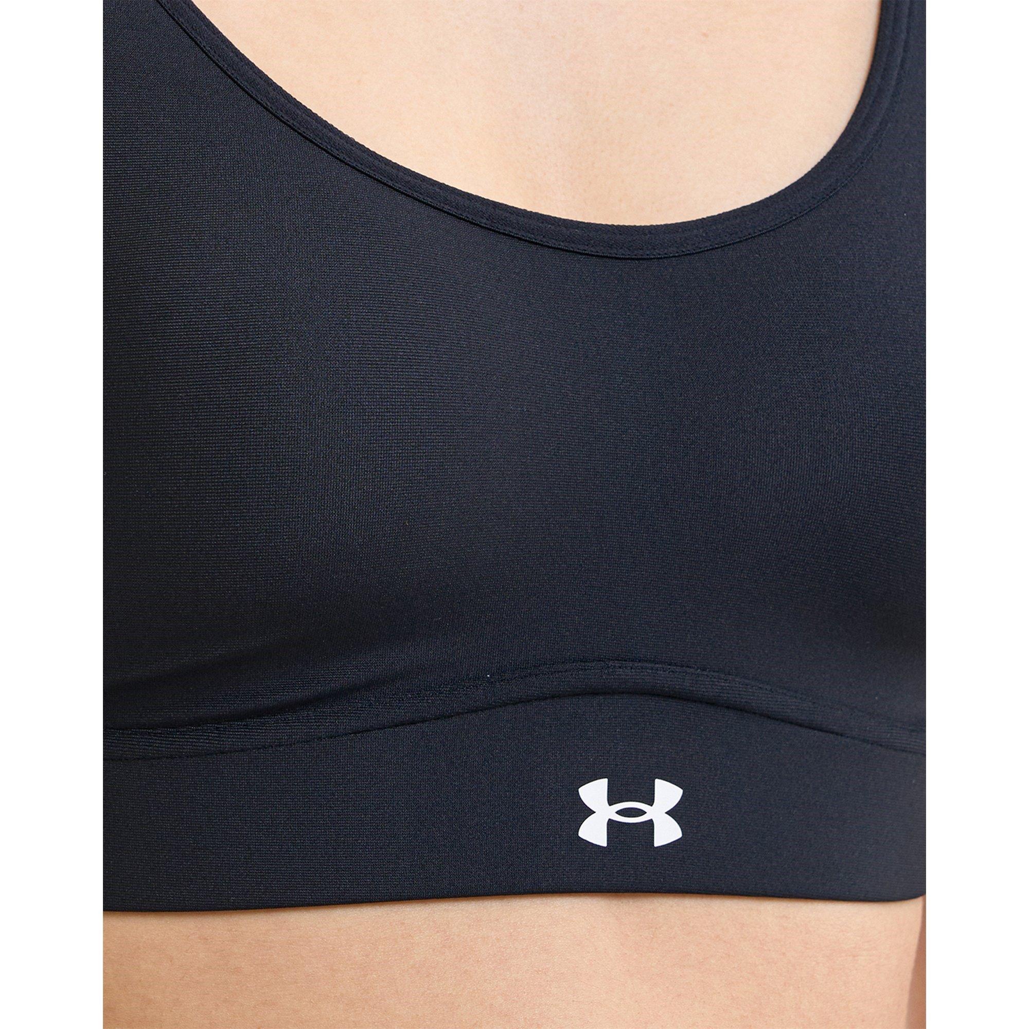 Black/White - Under Armour - Infinity 2.0 Mid Womens Sports Bra - 11
