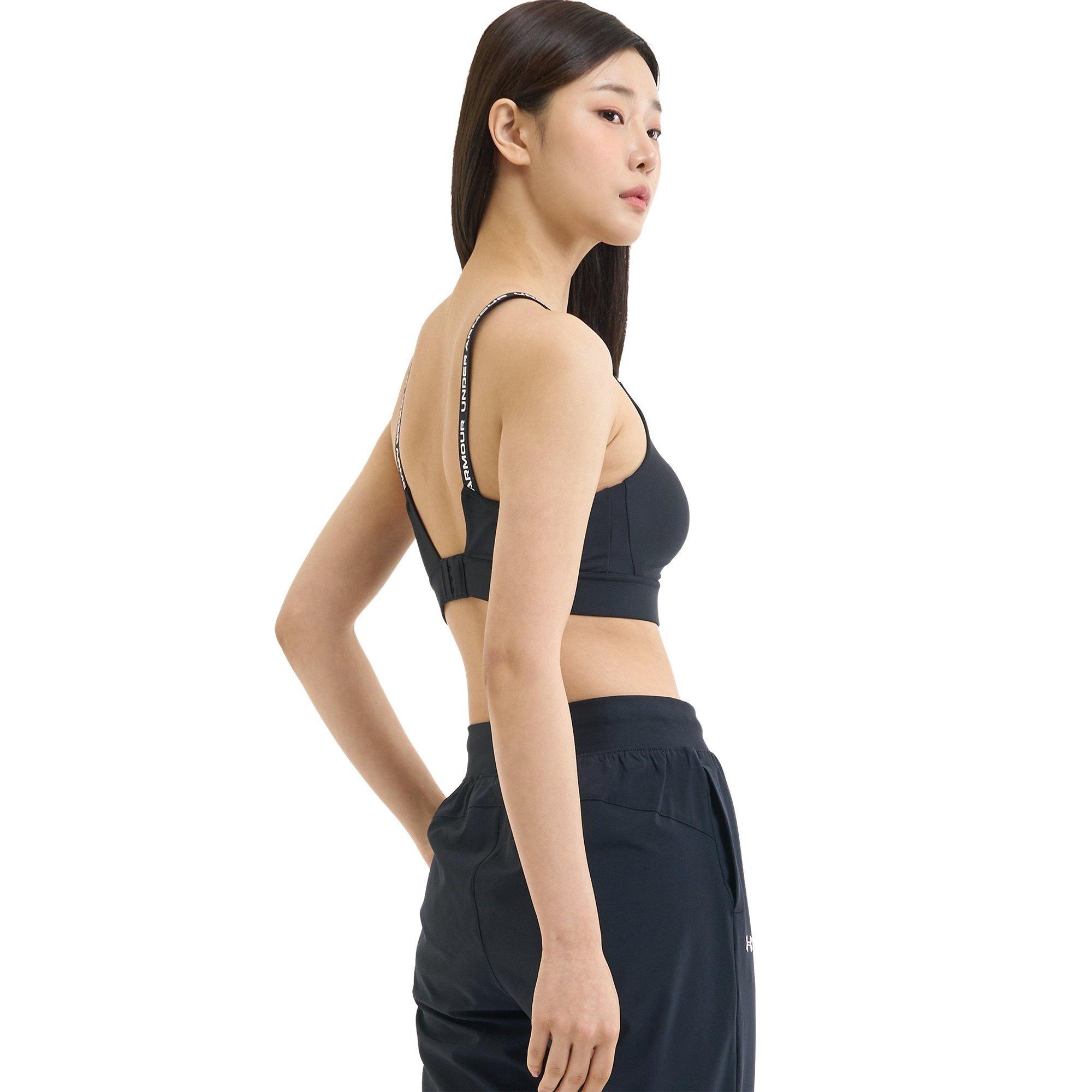 Black/White - Under Armour - Infinity 2.0 Mid Womens Sports Bra - 13